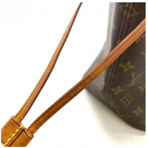Louis Vuitton Neverfull MM Monogram Canvas Brown Shoulder Tote Bag M40156