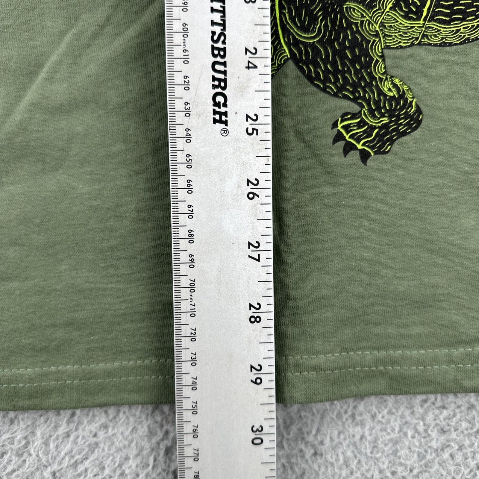 Vintage Hanes Beefy-T Mens L Green Shirt Y2K Art Tee Godzilla King Kong Graphic