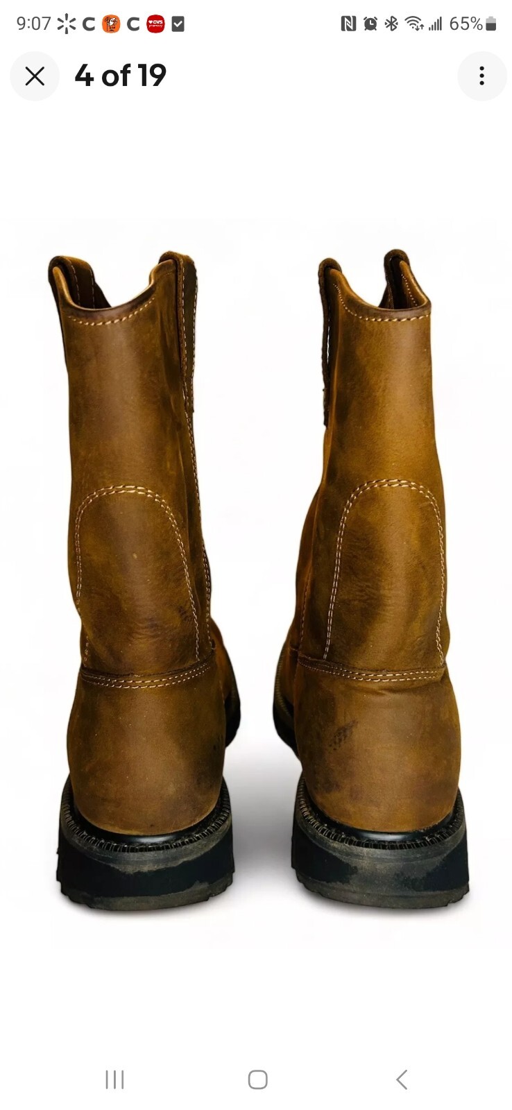 Wolverine Mens Wellington W04727 Brown Mid-Calf Western Boots 13 ExtraWideWidth