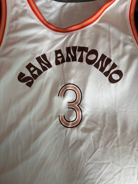 San Antonio Spurs Fanatics – Keldon Johnson – White/Brown/Orange – Mens Large