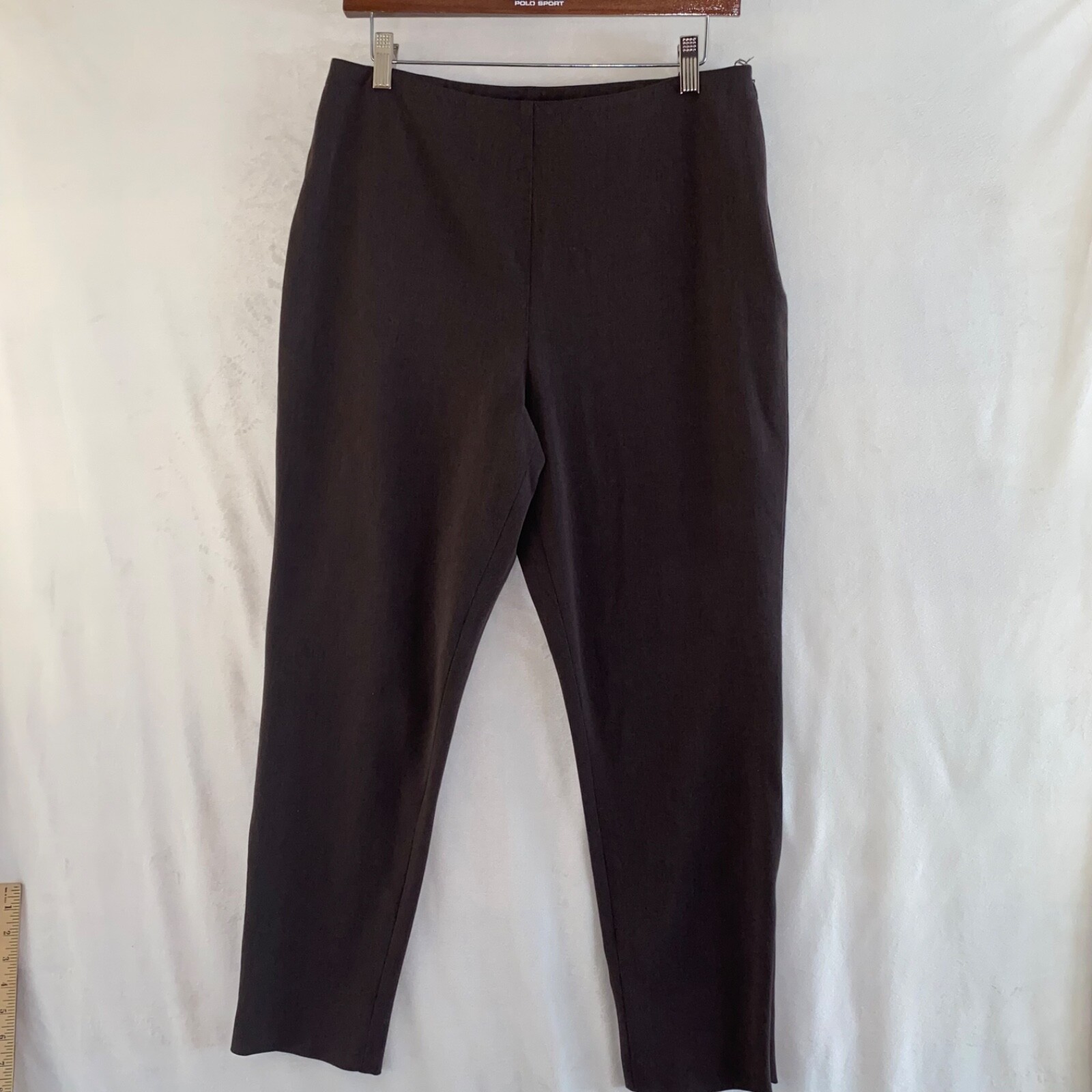 Lauren Ralph Lauren Pants Womens 12 Brown Career Work Dress zip zipper #1501