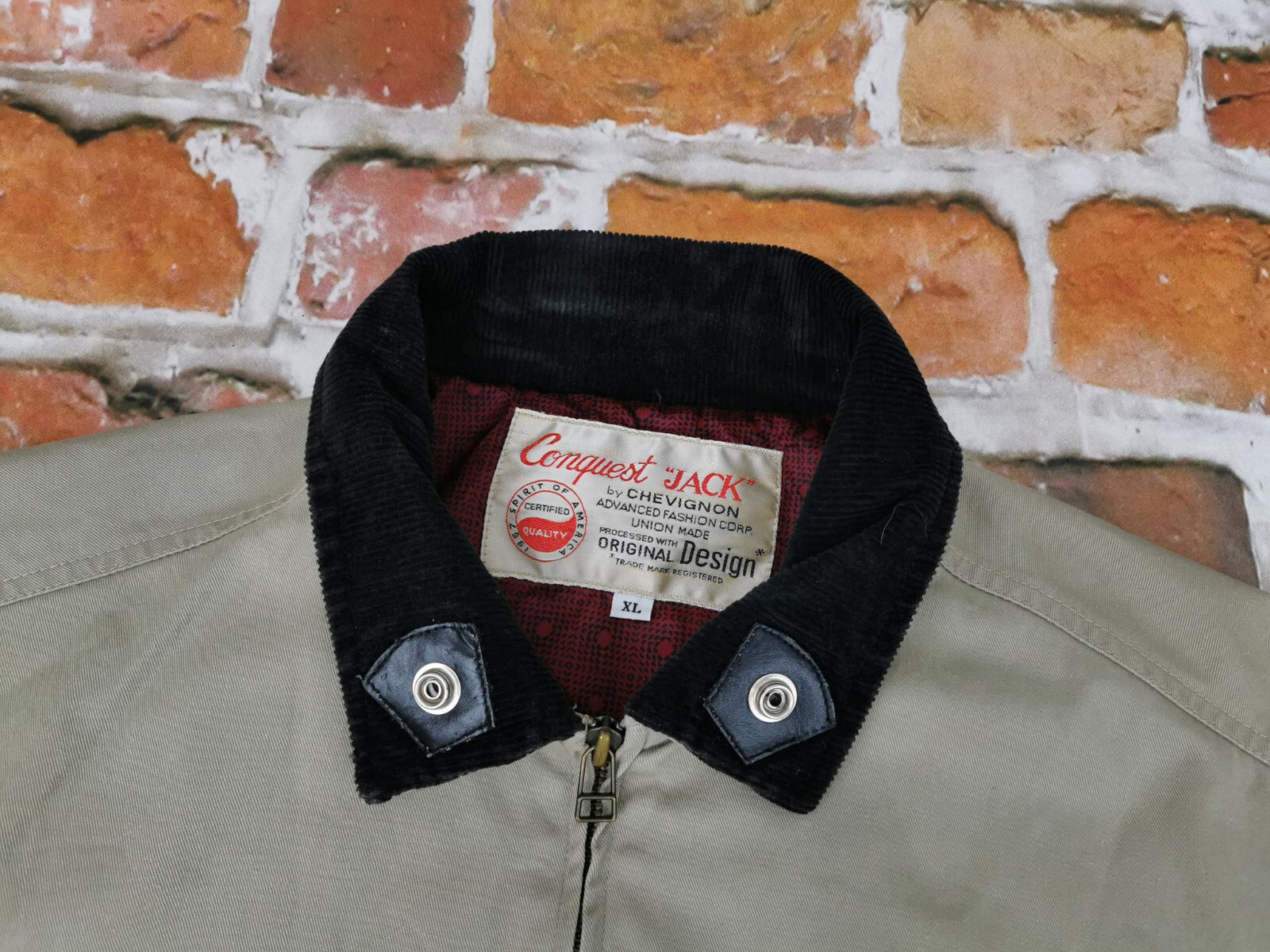*CHEVIGNON VINTAGE DENIM JACKET*ROAD CLUB HIGH ROLLERS*CASUAL*SIZE: XL*TIP TOP