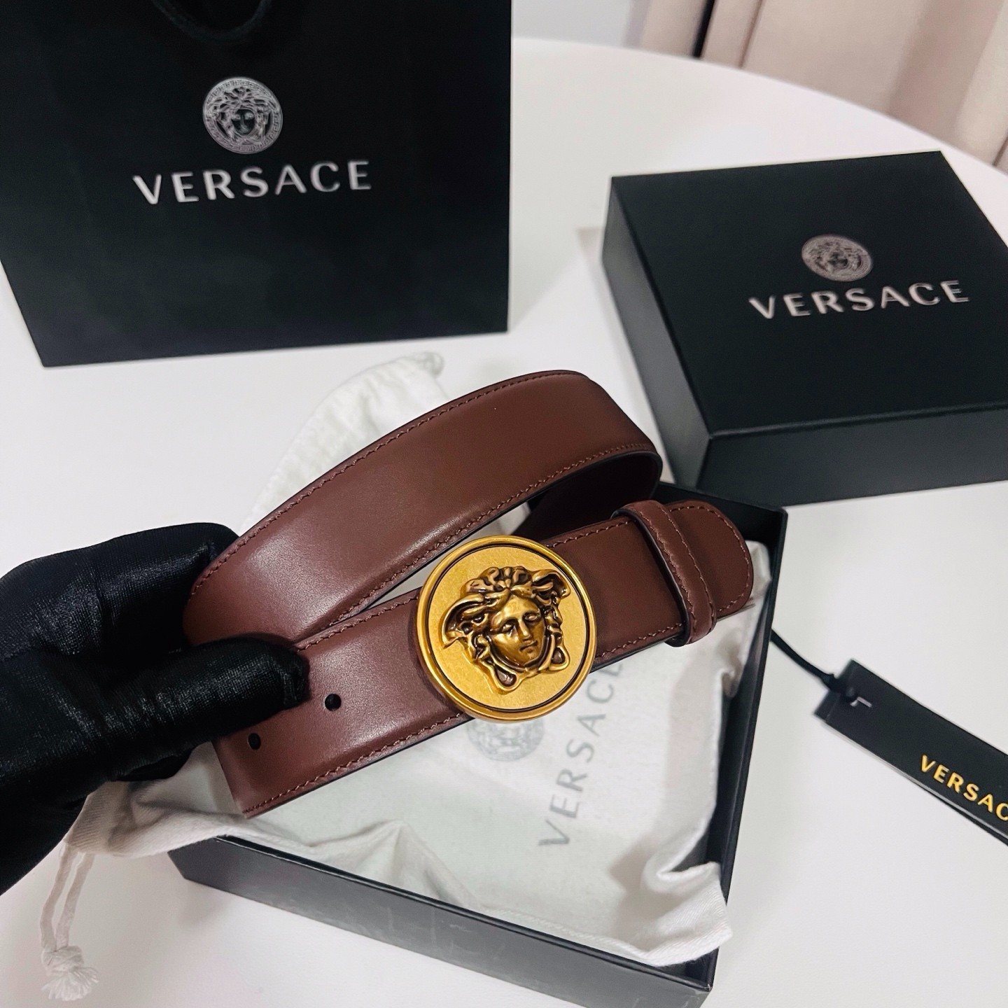 Versace belt for sale authentic Classic Belt Width:3.5cm/1.38in