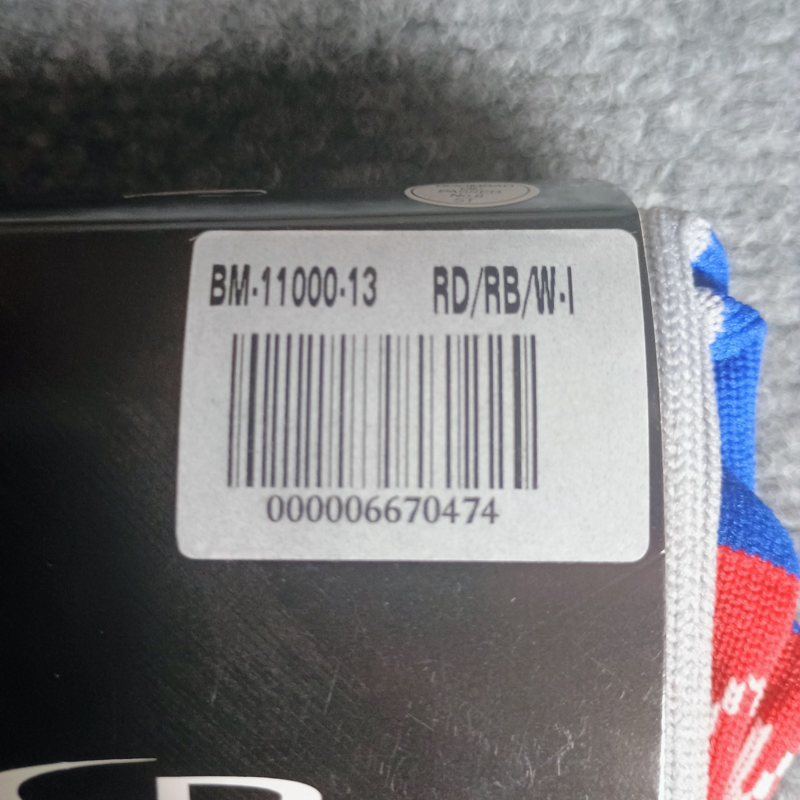 Boombah Team Socks Red Royal Blue White Intermediate I Shoe Size 4-8.5 NWT