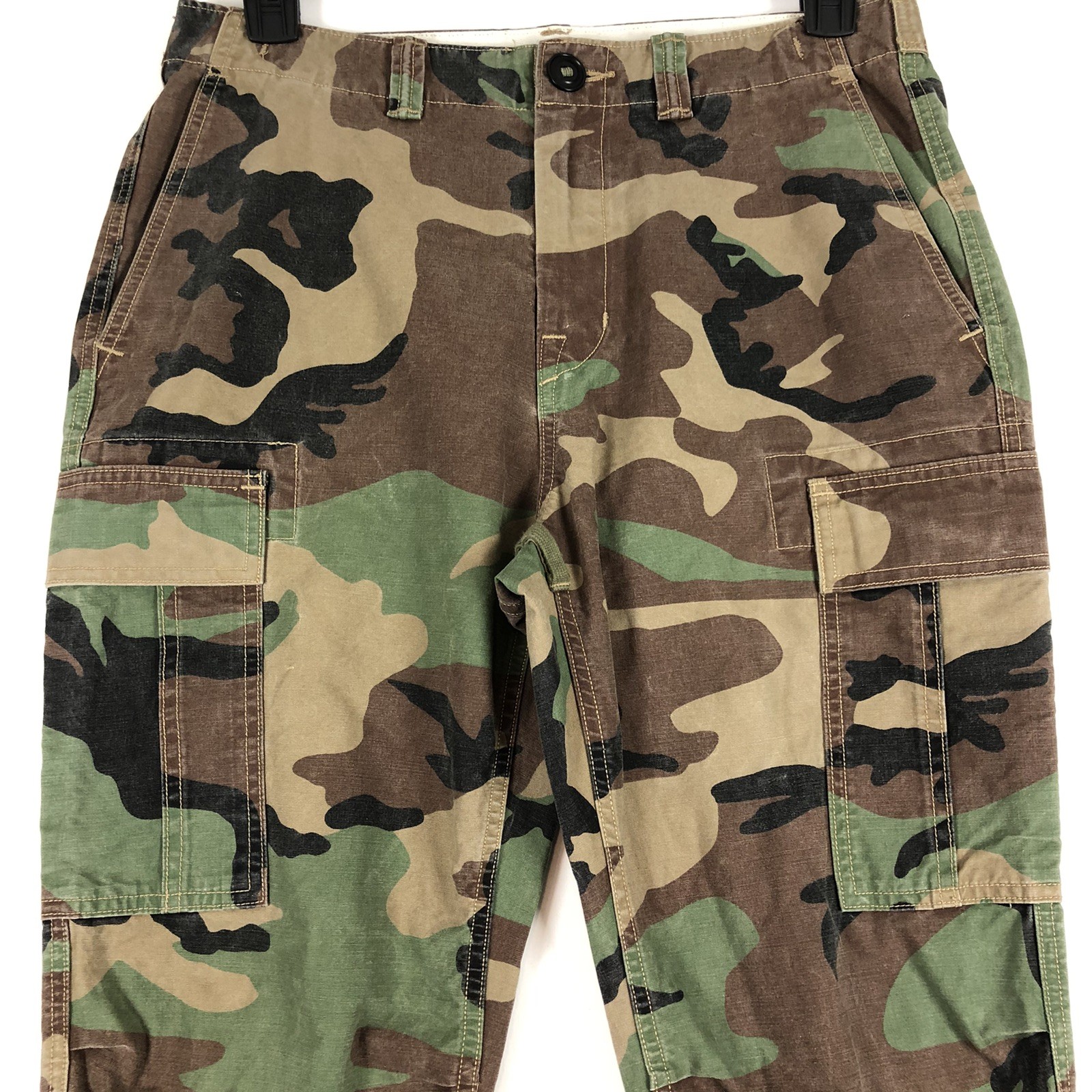 Polo Ralph Lauren Cargo Pants Men 31 x 30 Camo Parachute Utility Contrast Stitch