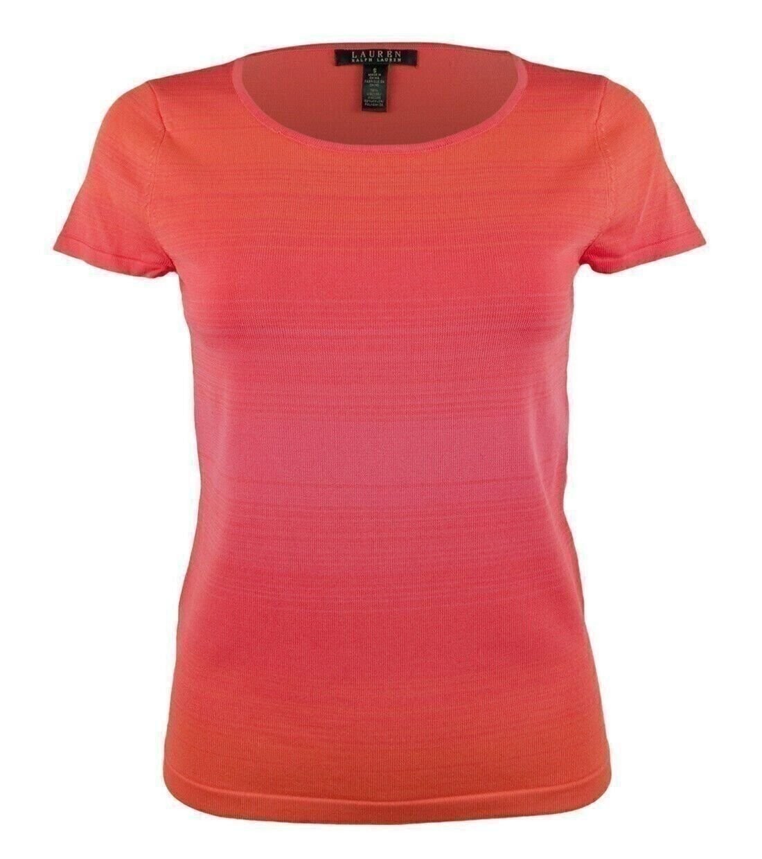 Lauren Ralph Lauren Women’s Ombre Knit Short Sleeve Shirt
