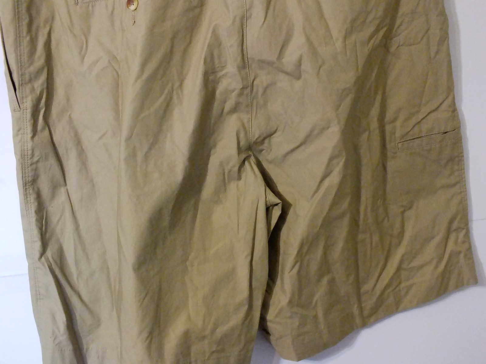 Geoffrey Beene Men’s Shorts Size 40 Tan Cotton NWT Flat Front YKK Zip 4 Pockets