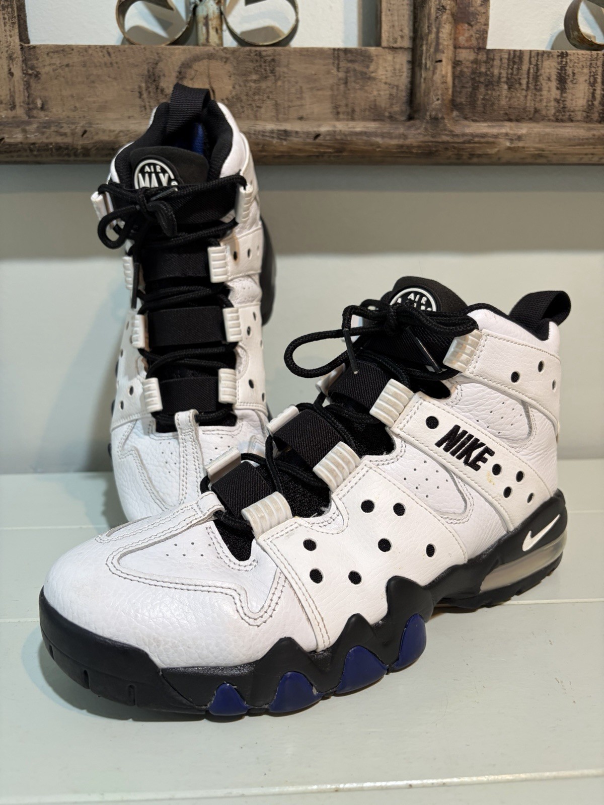 Nike Air Max 2 CB ‘94 Retro White & Black – Blue Accents DD8557-100 Men’s 8.5