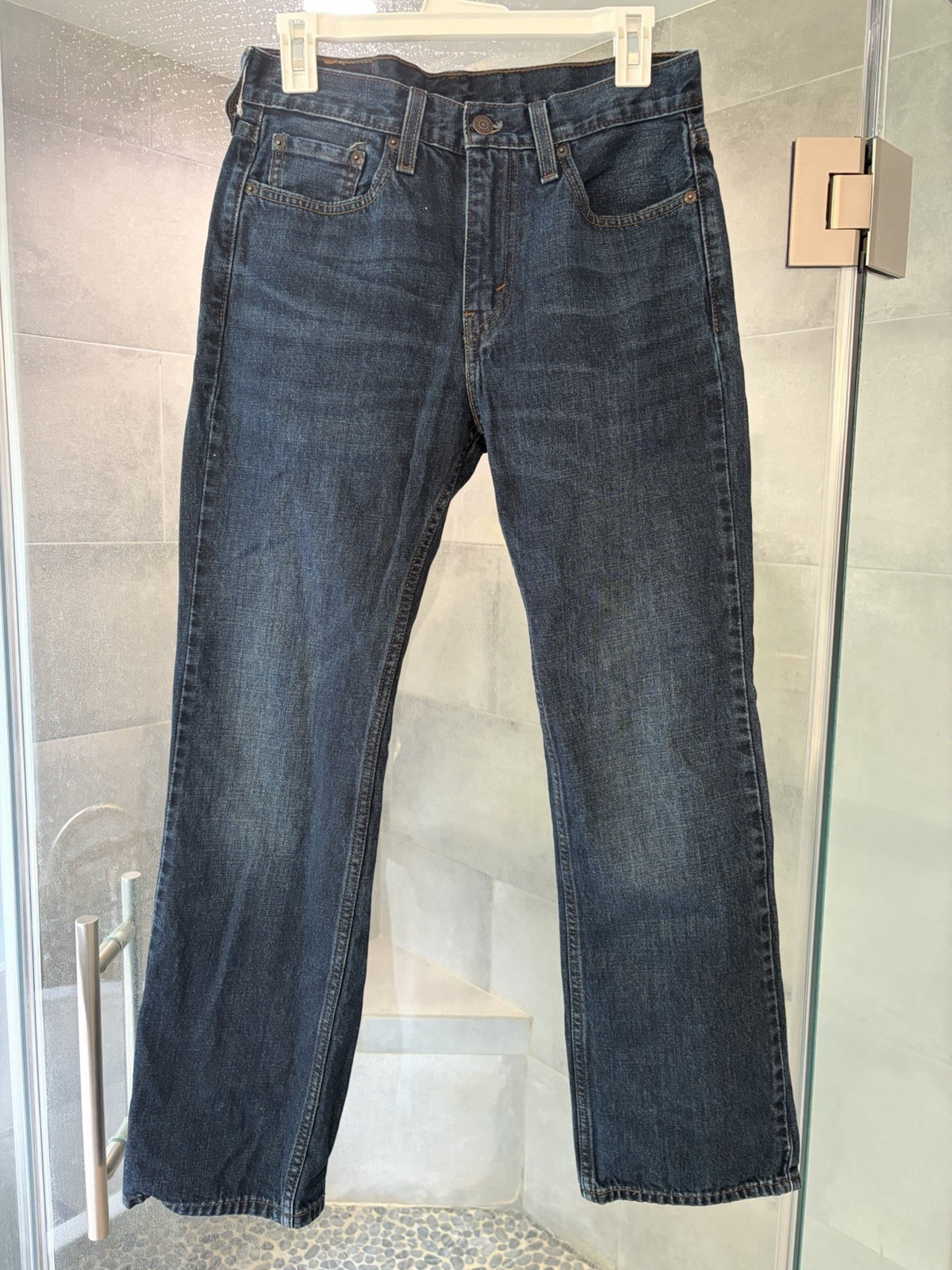 Levi’s 527 30×30 Series Mens Slim Fit Low Rise Bootcut Dark Blue Denim Jeans