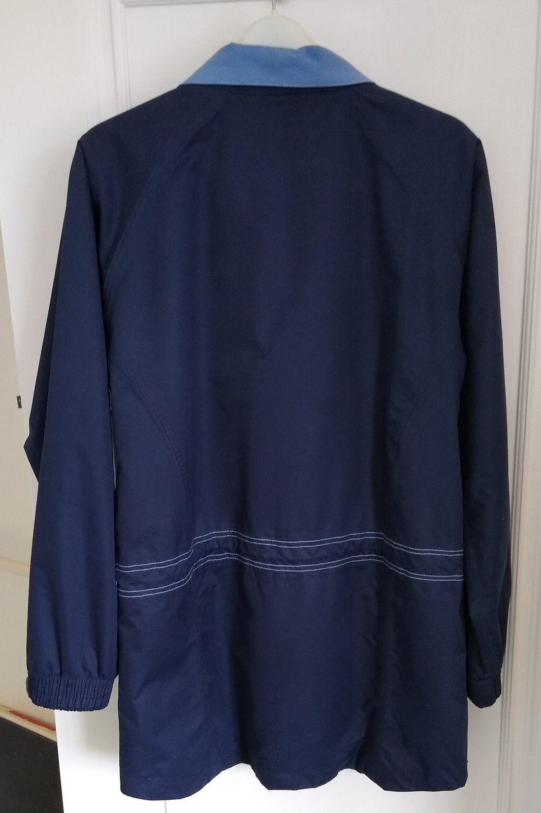 Jane Austin Collection Women’s Blue Raincoat – Size 14
