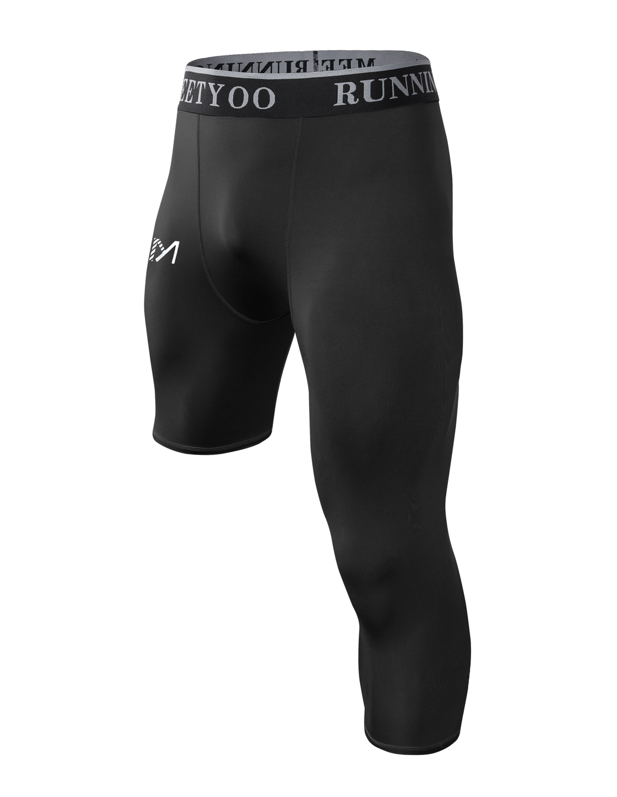 One Leg Compression Tights Full Length for Basketball Single Leg Long Pants