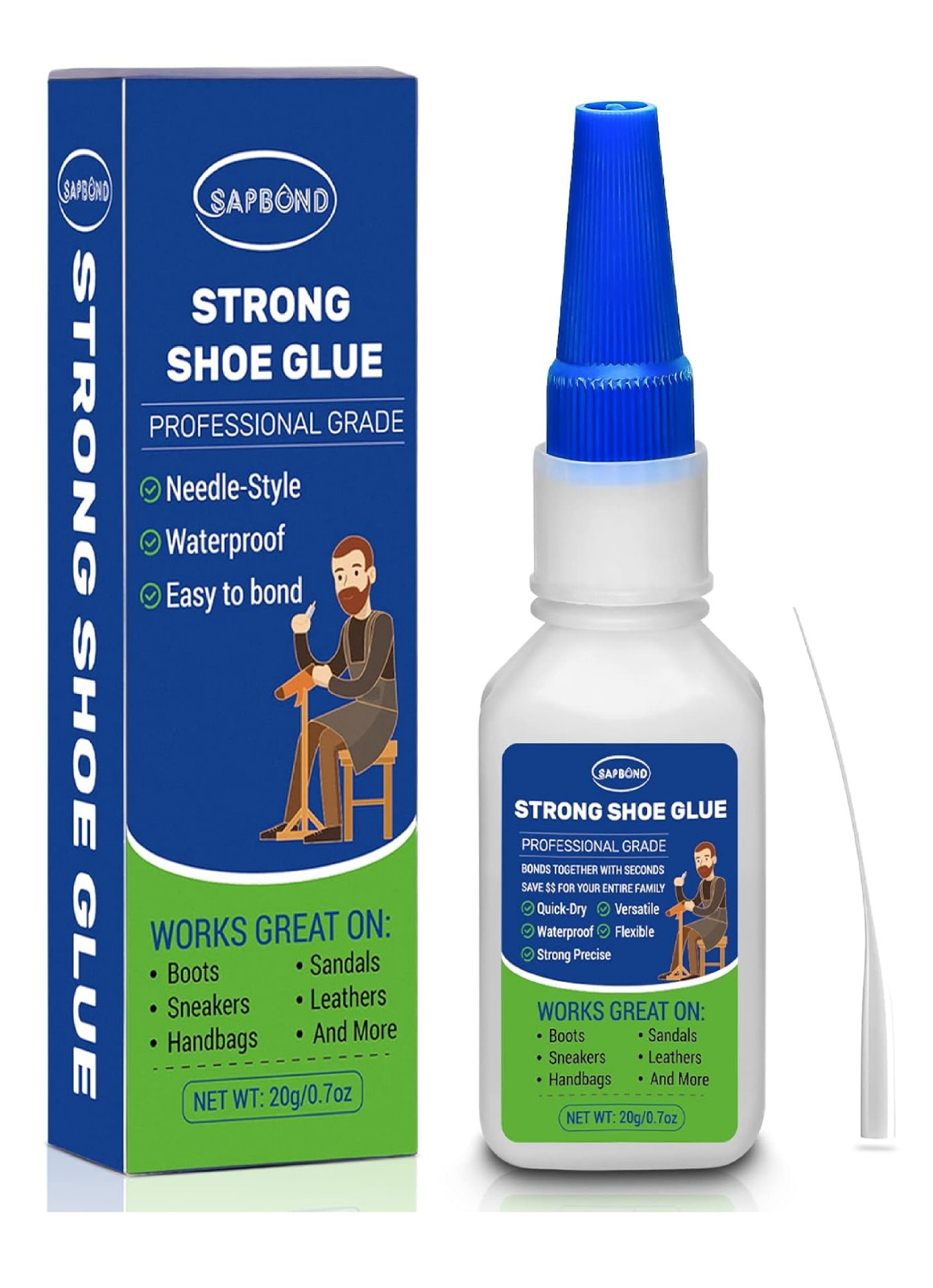 Shoe Glue-Quick Dry Sole Repair Adhesive,Professional Grade Strong Waterproof…