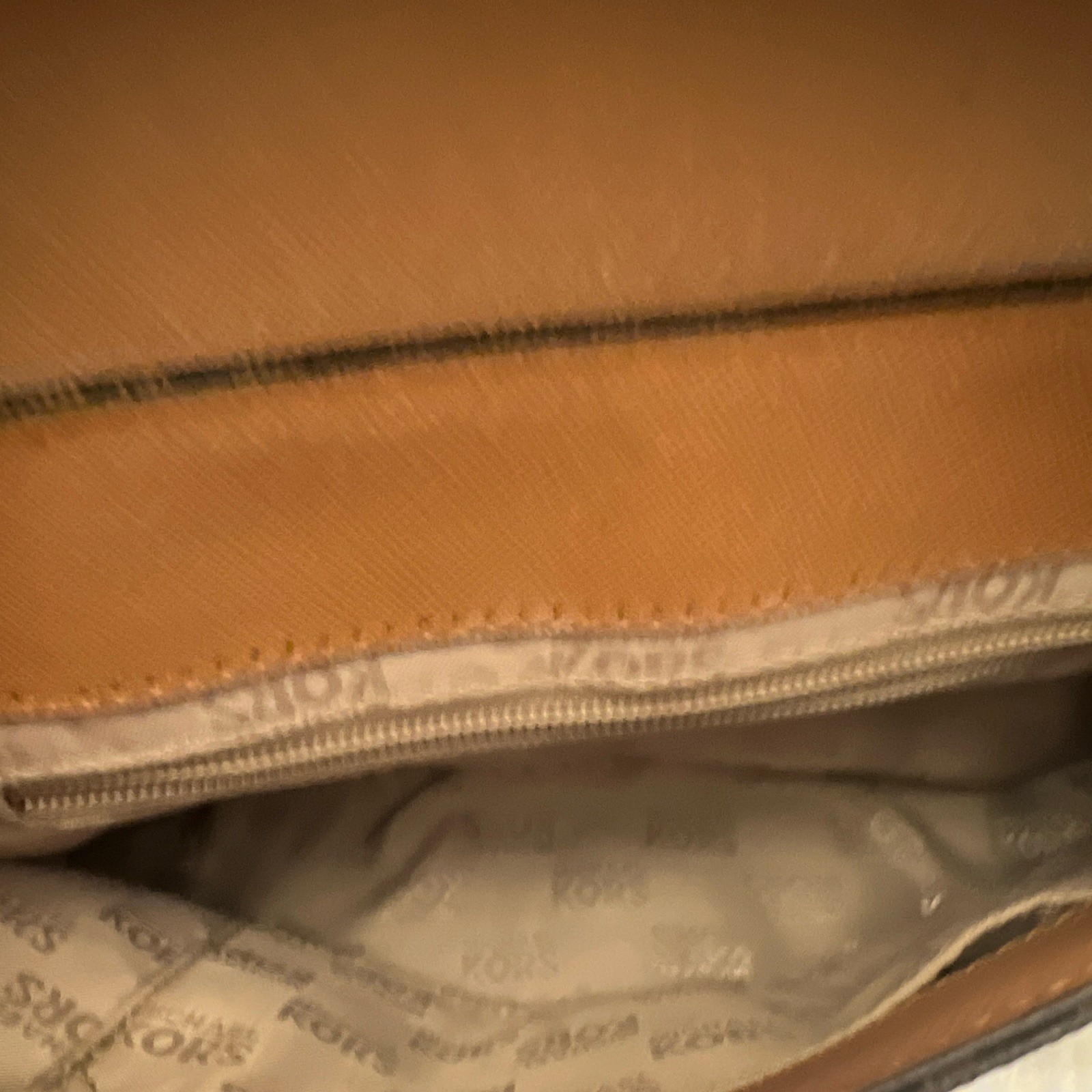 Michael Kors MK Logo Brown Chain Strap Convertible Crossbody Flap, Push Lock