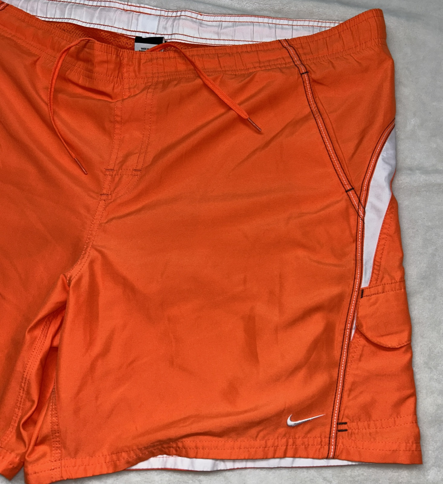Nike Core Velocity Volley Shorts / Swim Trunks in Orange 2XL Cargo XXL