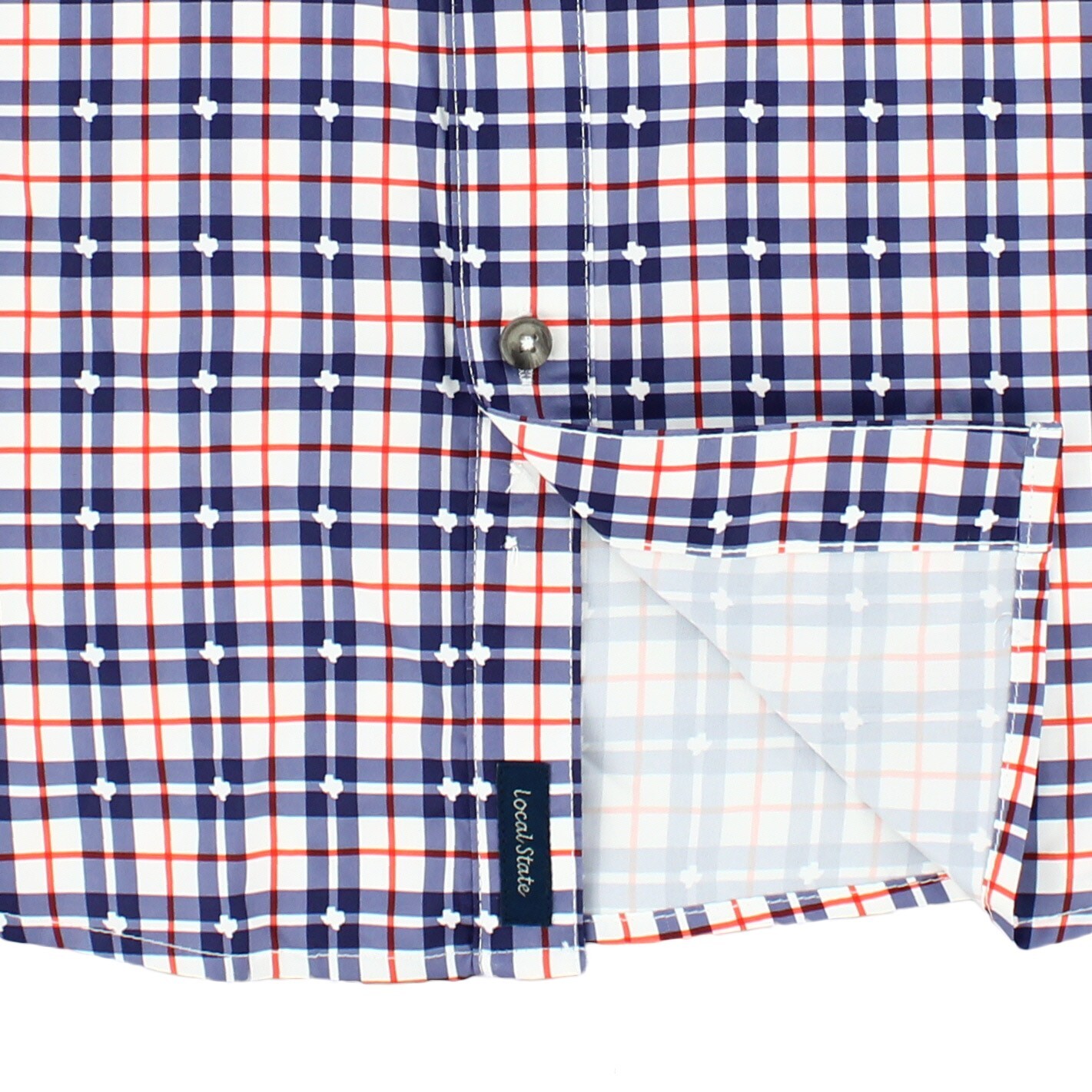 Magellan Men’s Shirt Texas State Prints, Relaxed Short Sleeve Button Down