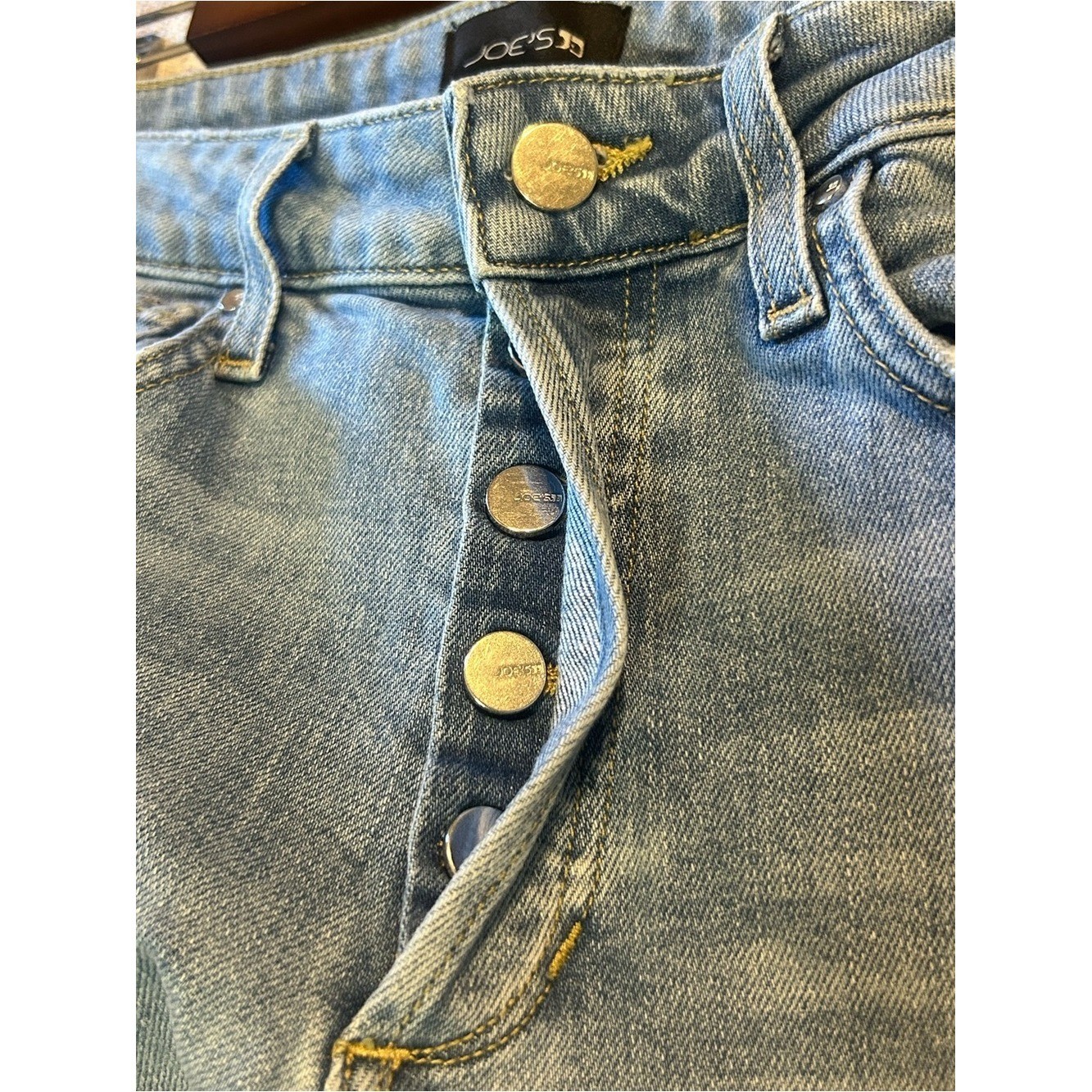 Joe’s Jeans Light Blue Wide Leg Raw Hem Jeans