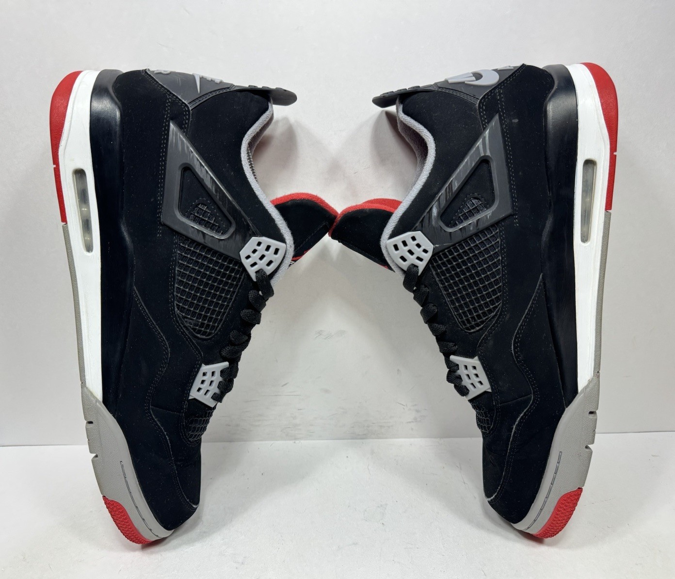Air Jordan 4 Retro OG Bred 2019 Men’s Size 15 Black Red Gray White 308497-060