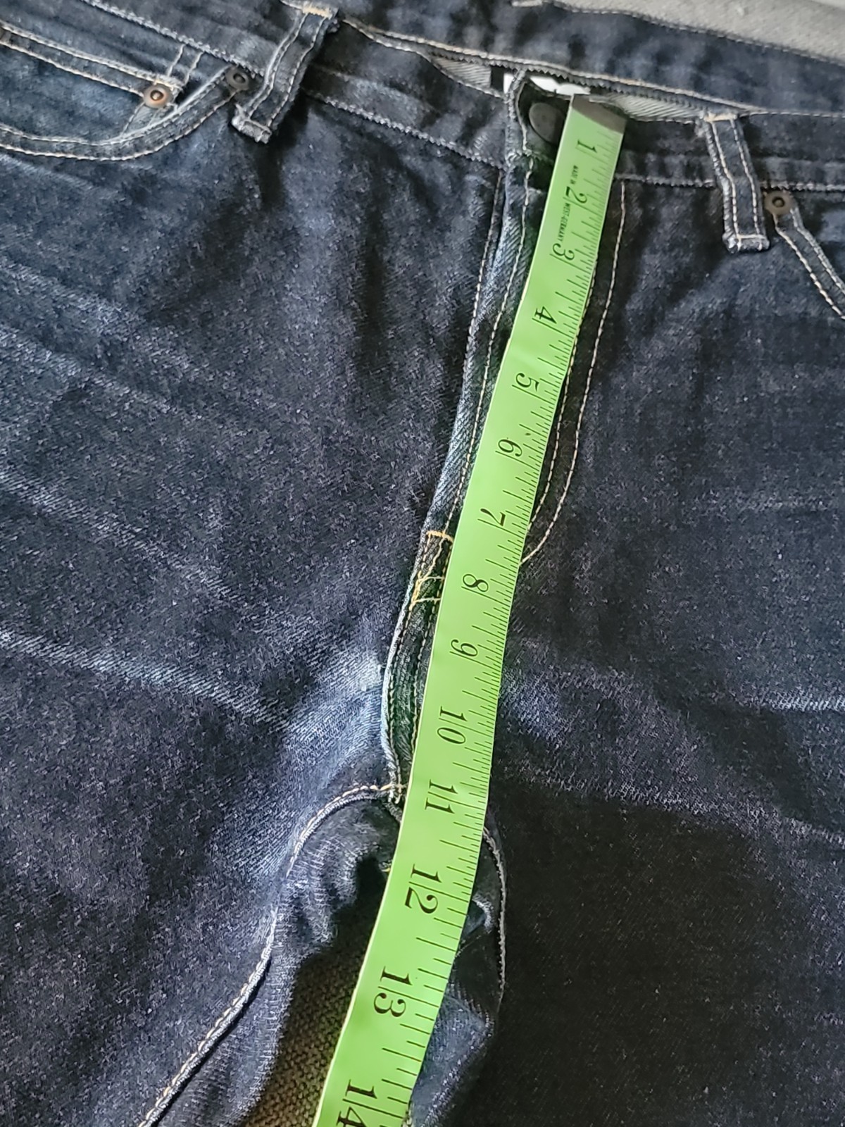 Sz L 36×31 FTC For The City Japan Made Raw Denim Jeans Indigo FADED PATINA GREAT