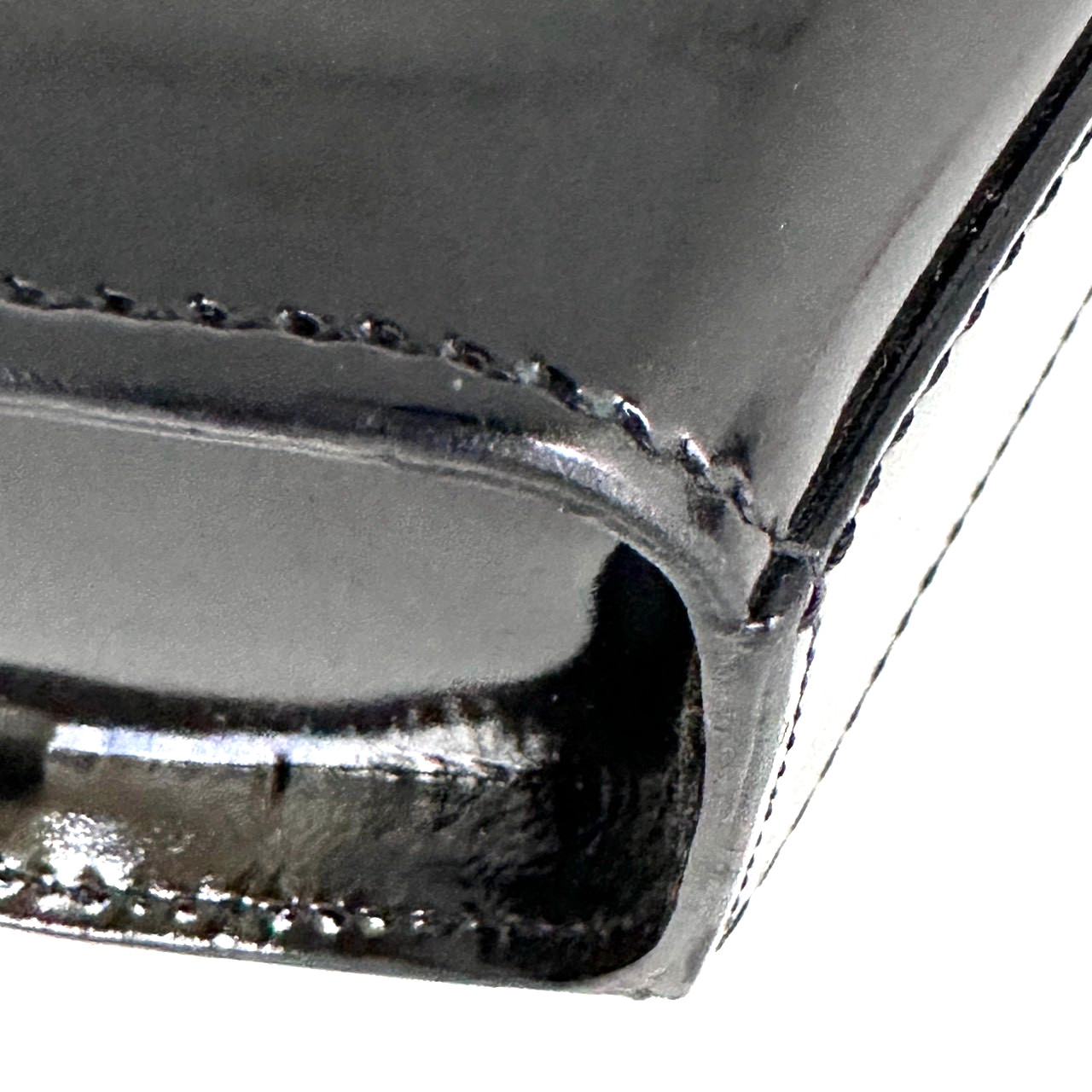 Cartier Panthere Hand Bag Patent Leather Black Gold Buckle Authentic