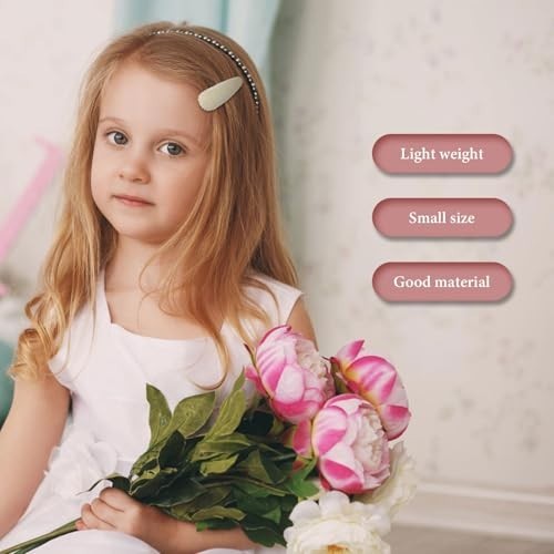 Girls Hair Accessories 20 Pc Snap Barrettes Non-Slip Cute Clips