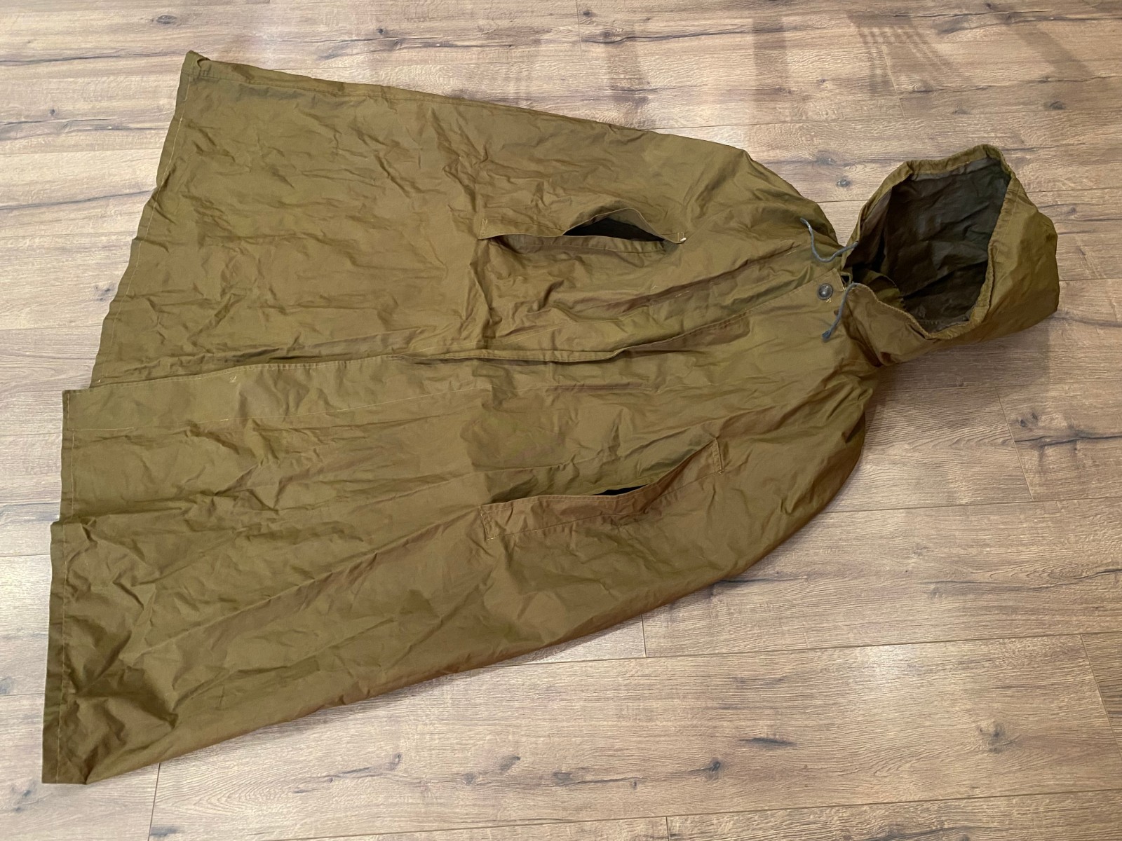 ALBANIA GUARD SOLDIER LONG RAIN COAT JACKET TUNIC COMMUNIST ERA ARMY #535