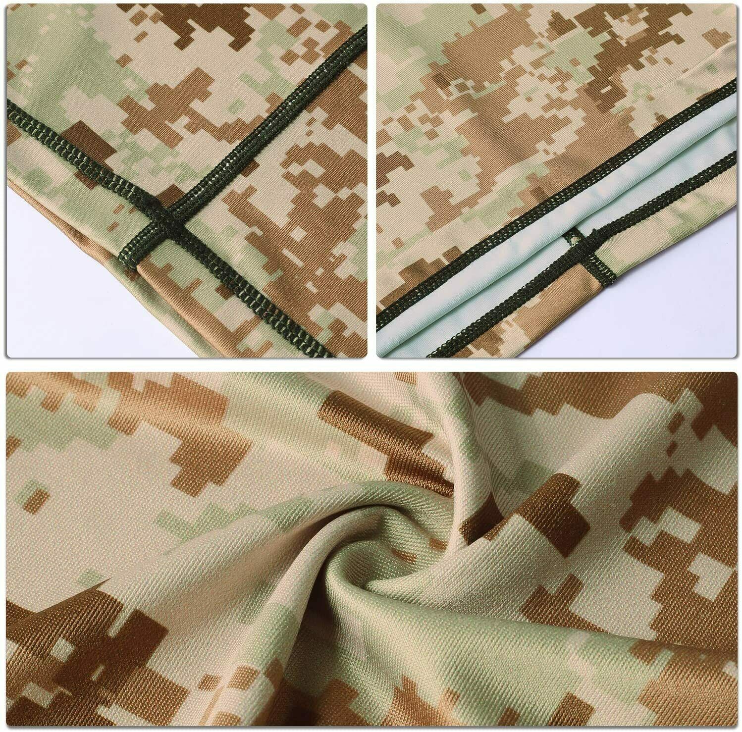 Camo Tactical Neck Gaiter Face Mask Scarf Breathable Bandana Cover Headwear US