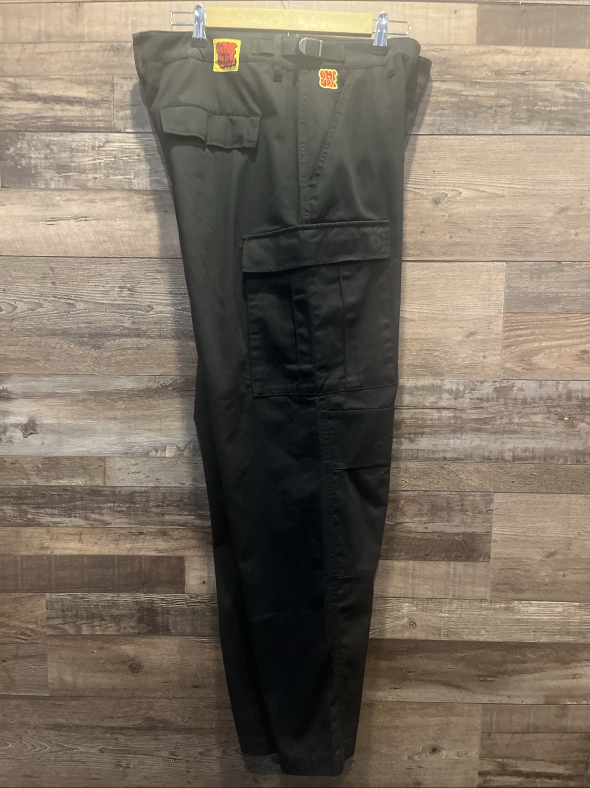 Empyre Loose Fit Black Cargo Skate Pants Black 34/30