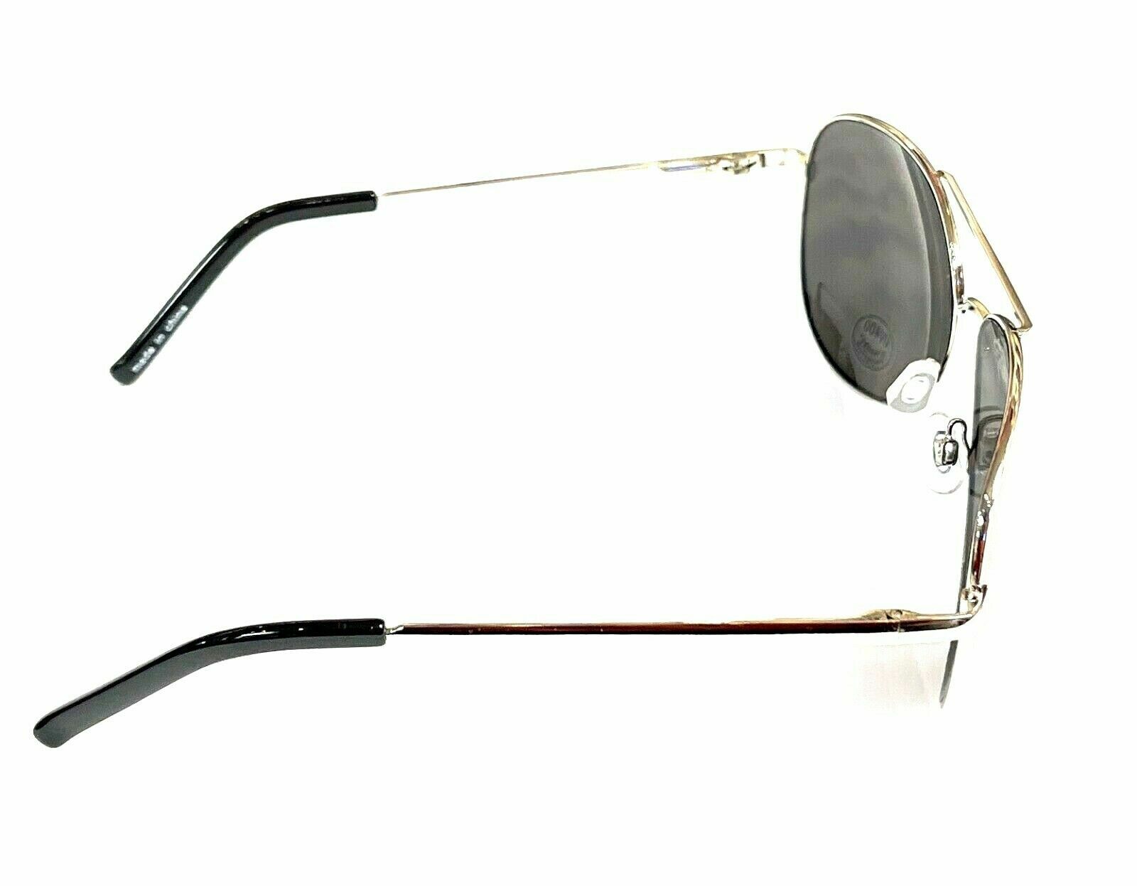 Aviator Sunglasses Black Mirror Lens Men Women Silver Spring Hinge Pilot UV 400