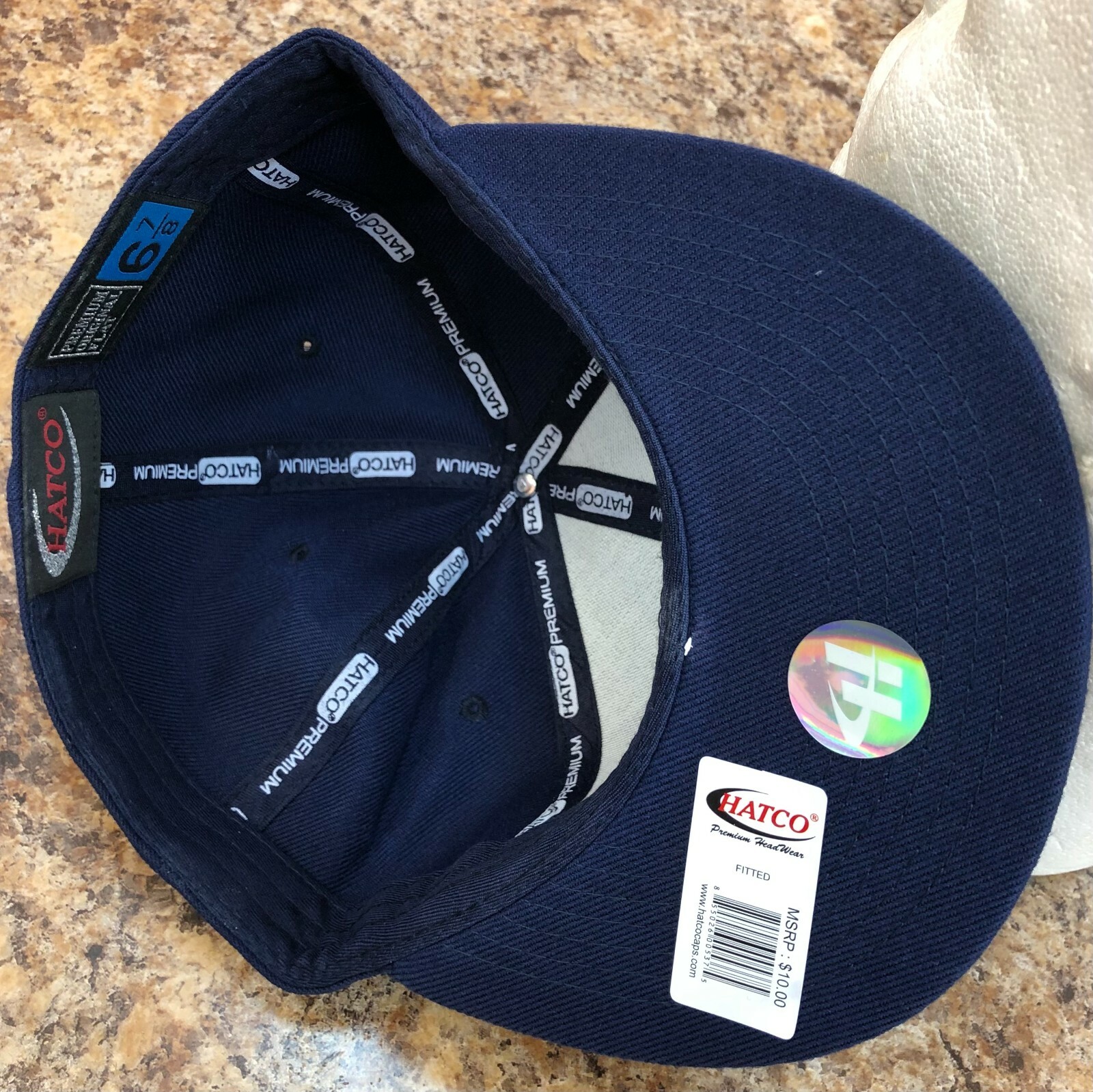 Original Plain Solid Color Fitted Cap w/Flat Bill Baseball Cap Premium Blank Hat