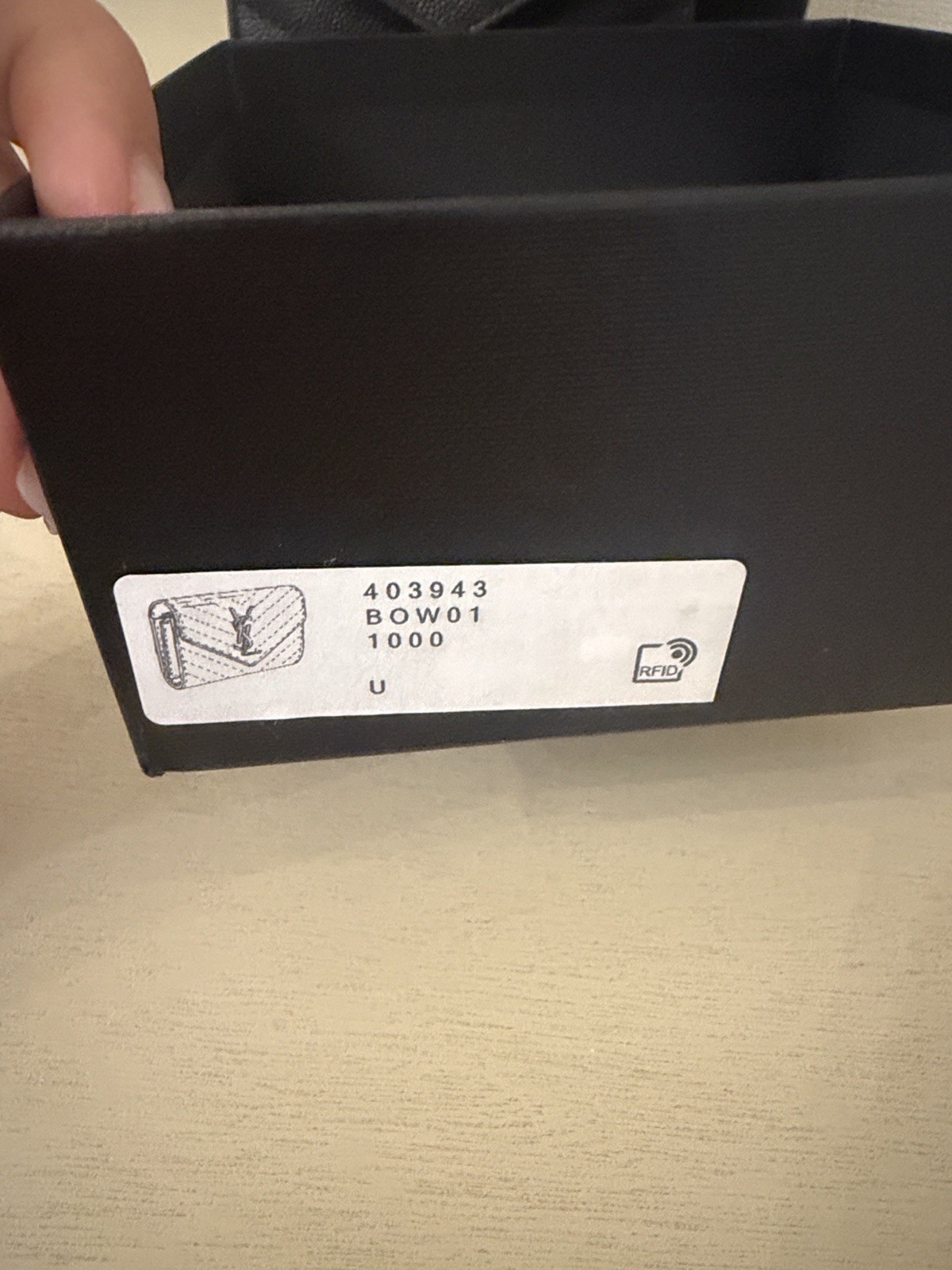 Saint Laurent YSL Logo Trifold Wallet