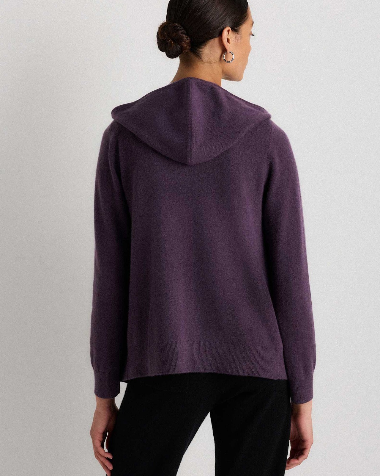 NWT Quince Mongolian Cashmere Full-Zip Hoodie Sweater