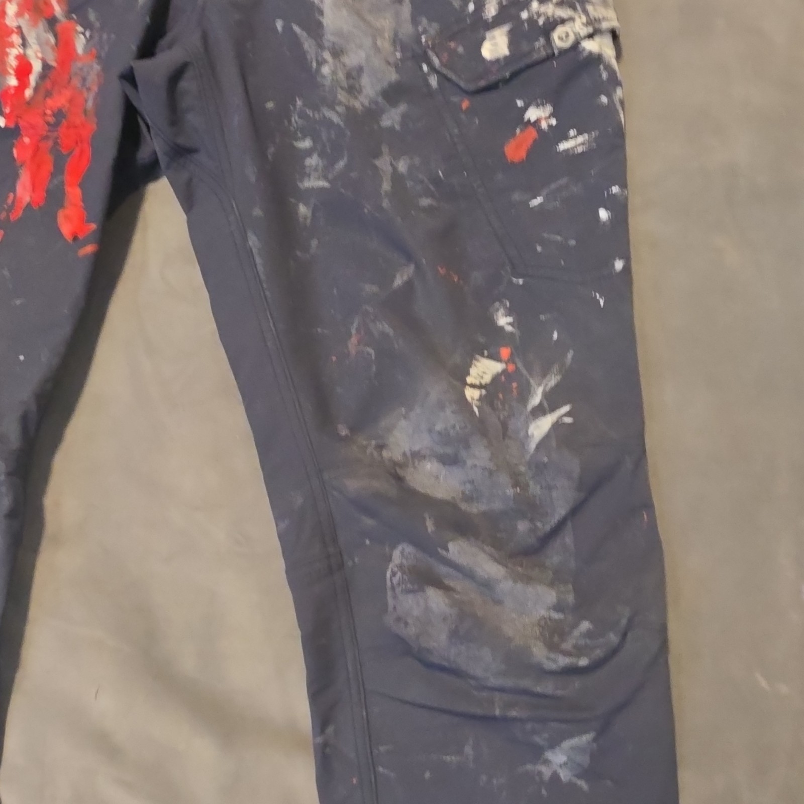 TRUEWERK T2 WERKPANT Men’s Work Pants 34W/32L Blue Nylon Canvas