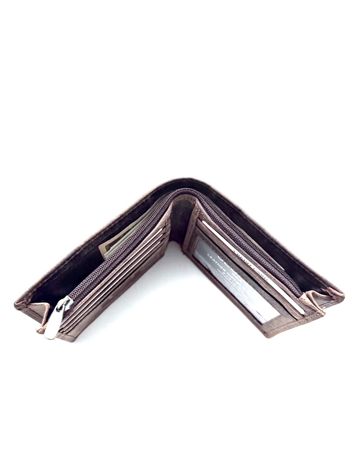 SEDONA® BIFOLD WALLET WITH EXTENDED CASH COMPARTMENT AND ZIPPER FOR BILLS