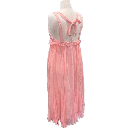 NWT J. Crew Collection Ruffle-trim in Crinkle Cupro A-Line Midi Dress (Size 14)
