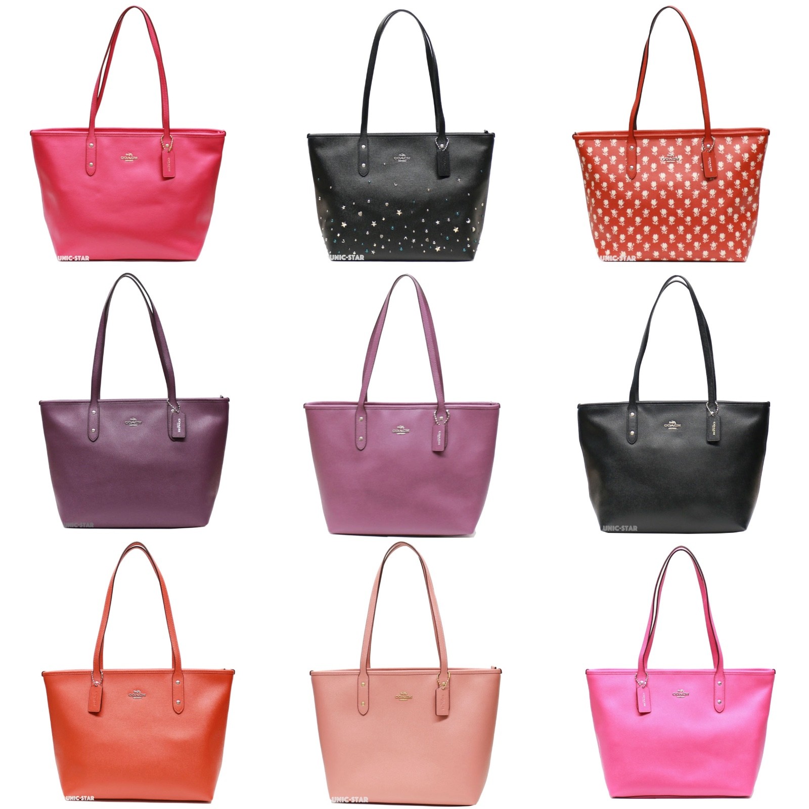NEW Coach Crossgrain Leather City Zip Tote F58846 F294887 F57522 F38161 F37785