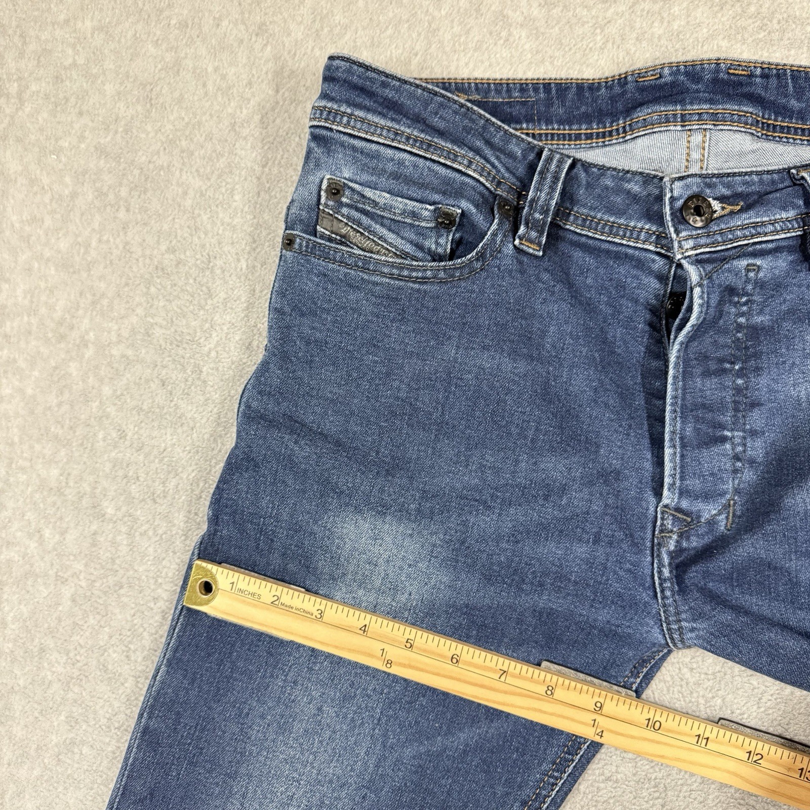 Diesel Safado-R Jeans Men 29×32 Blue Slim Straight Stretch Medium Wash RC79I