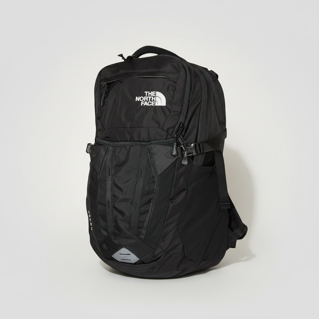 The North Face Recon Backpack Black 30L ,15 Laptop School Travel Hiking Bag NWT