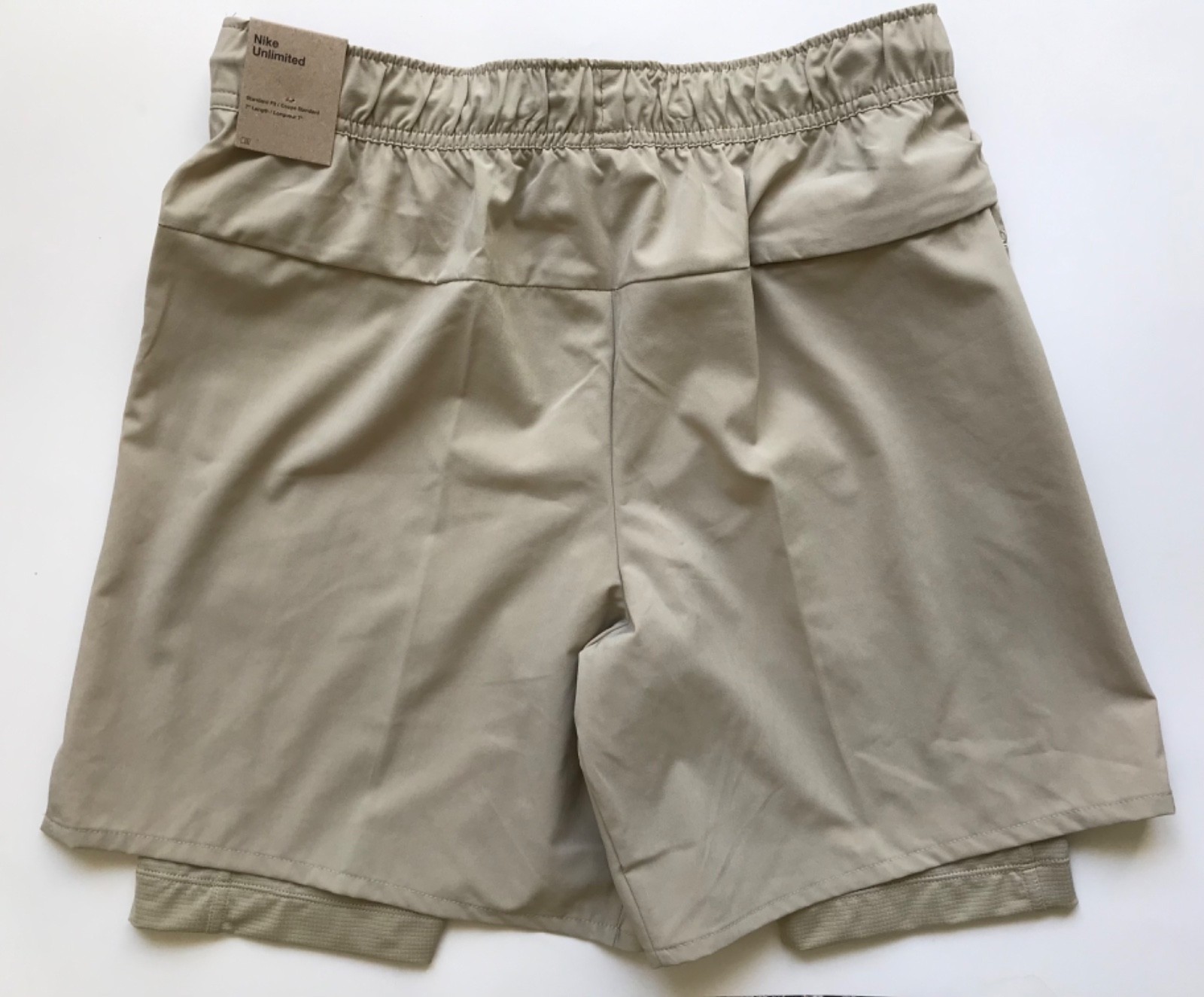 Nike Men’s Unlimited Lined Training Shorts DV9334 251 Desert Khaki Size XL Dusty