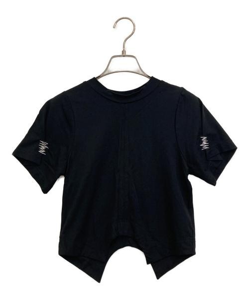 OMMO Women’s Black Cotton Rayon Short Sleeve T-Shirt FREE Size
