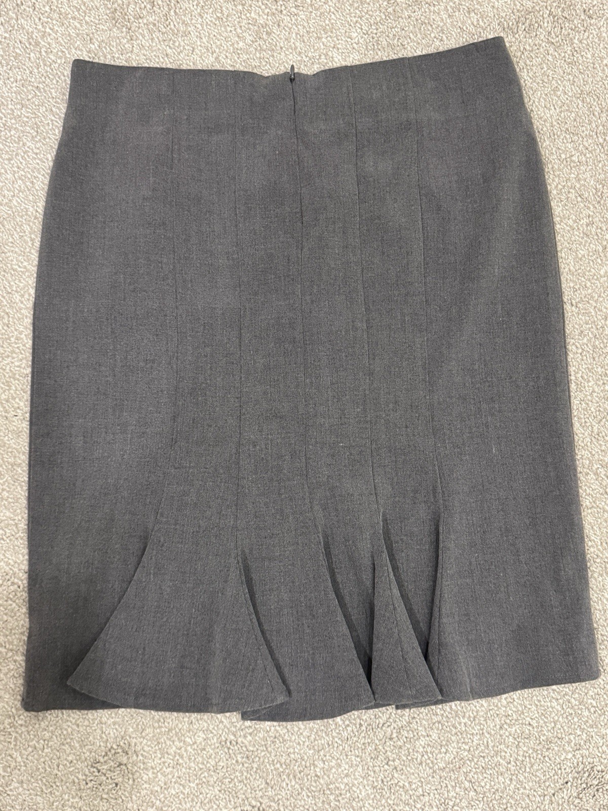 B.Wear Byer California Gray Solid Pencil Knee Skirt Stretch Knit Juniors 11