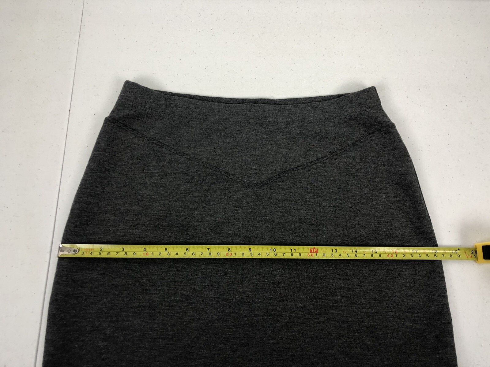 Free People Womens Small Ponte Skirt Gray Polyester Rayon Stretch EUC