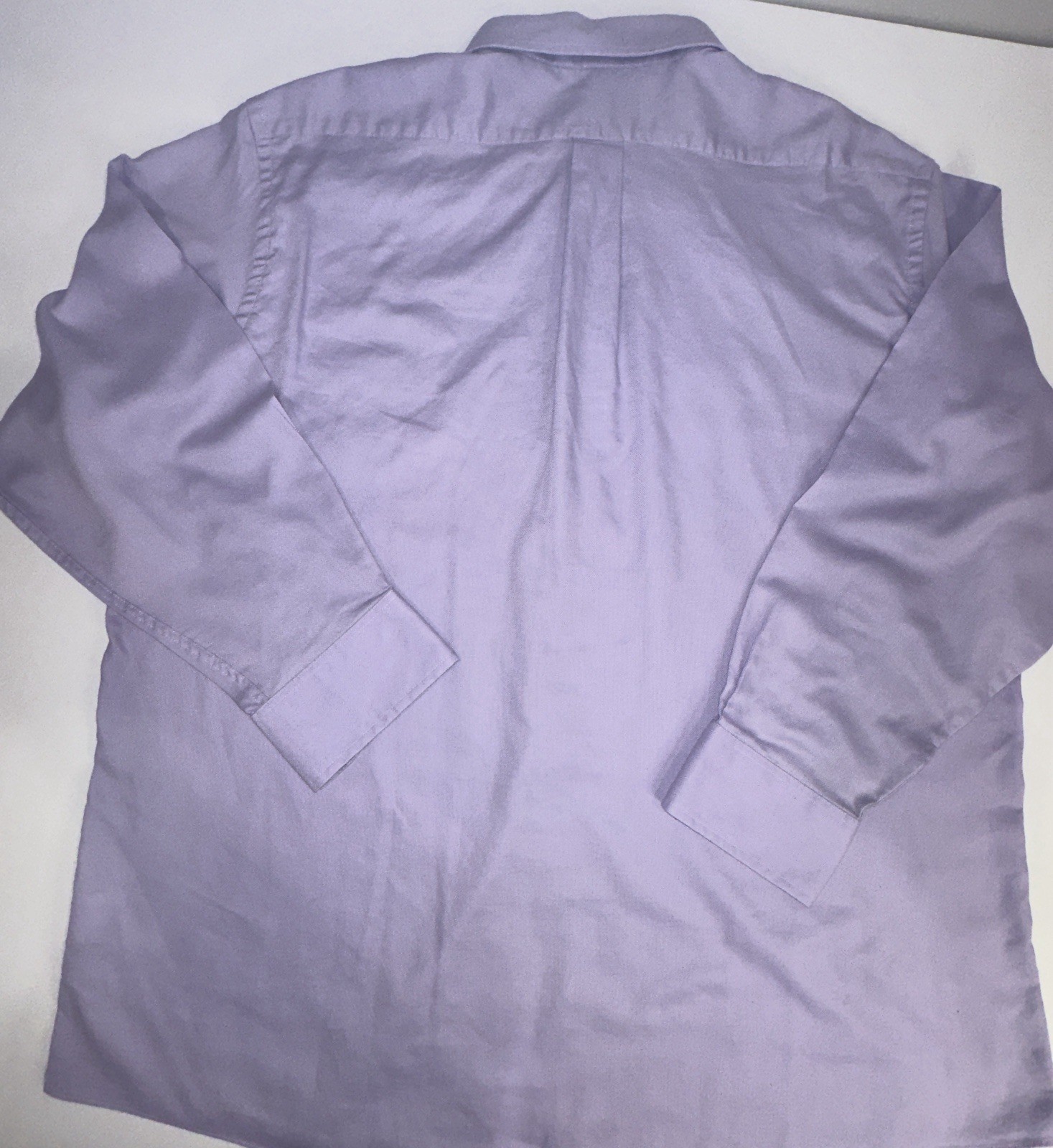 CHAPS Men’s Dress Shirt 17.5 32/33 Regular Fit Lavender Purple Wrinkle Free L/S