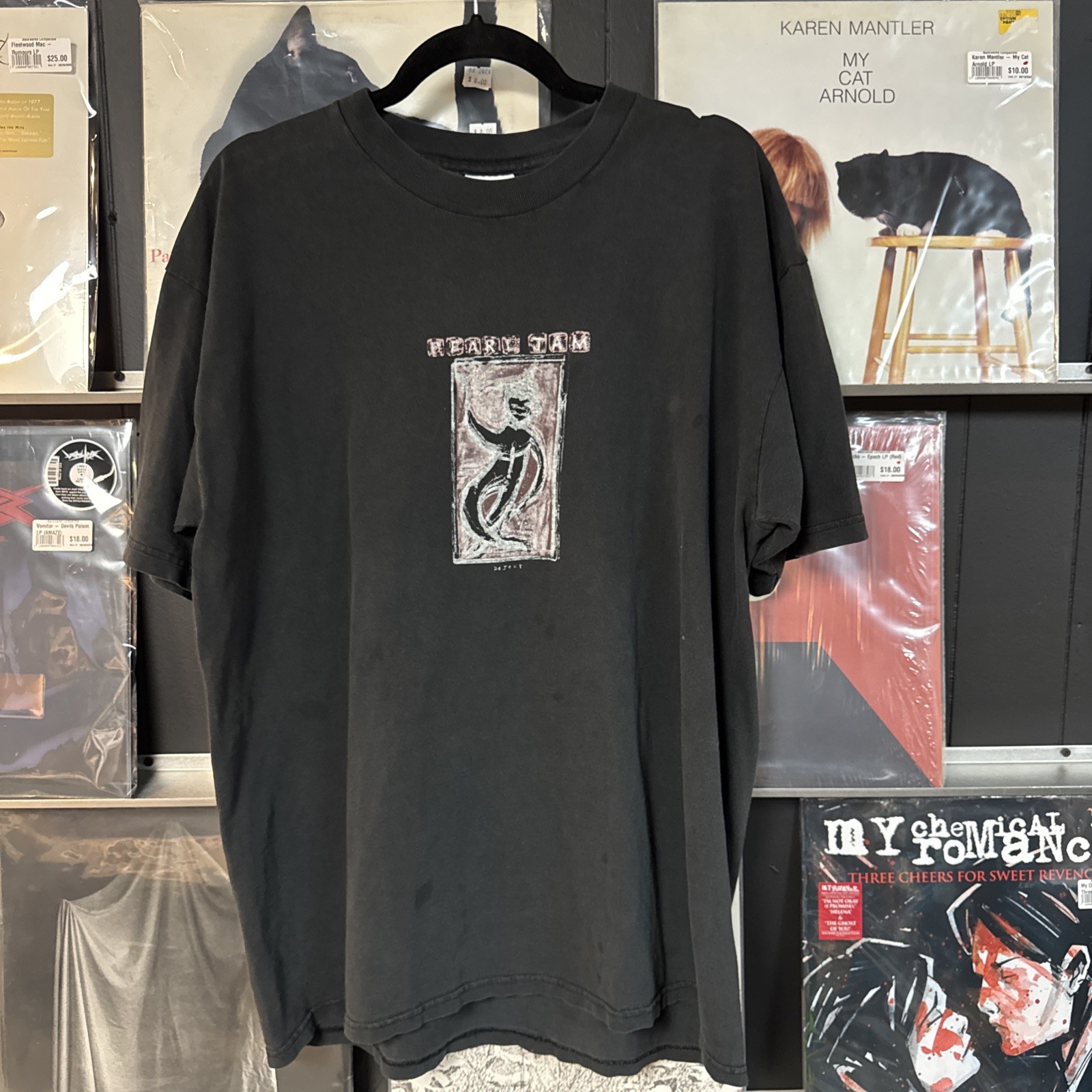 Vintage PEARL JAM t shirt L/XL Reject Early 90s Grunge Alt rock Band Tee
