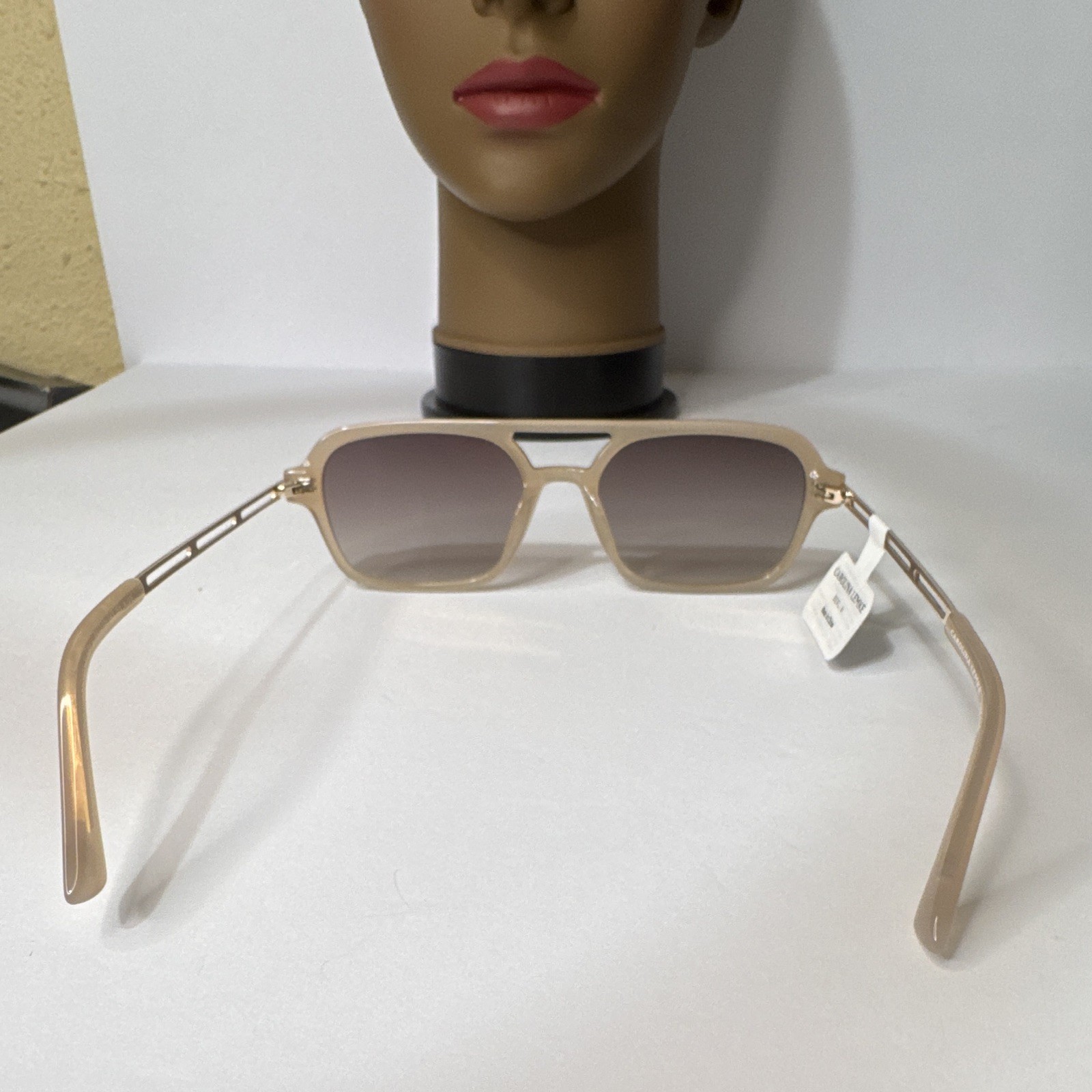 Carolina Lemke Berlin CL9203-02 Women’s Square Beige Gray Gradient UV400 145mm