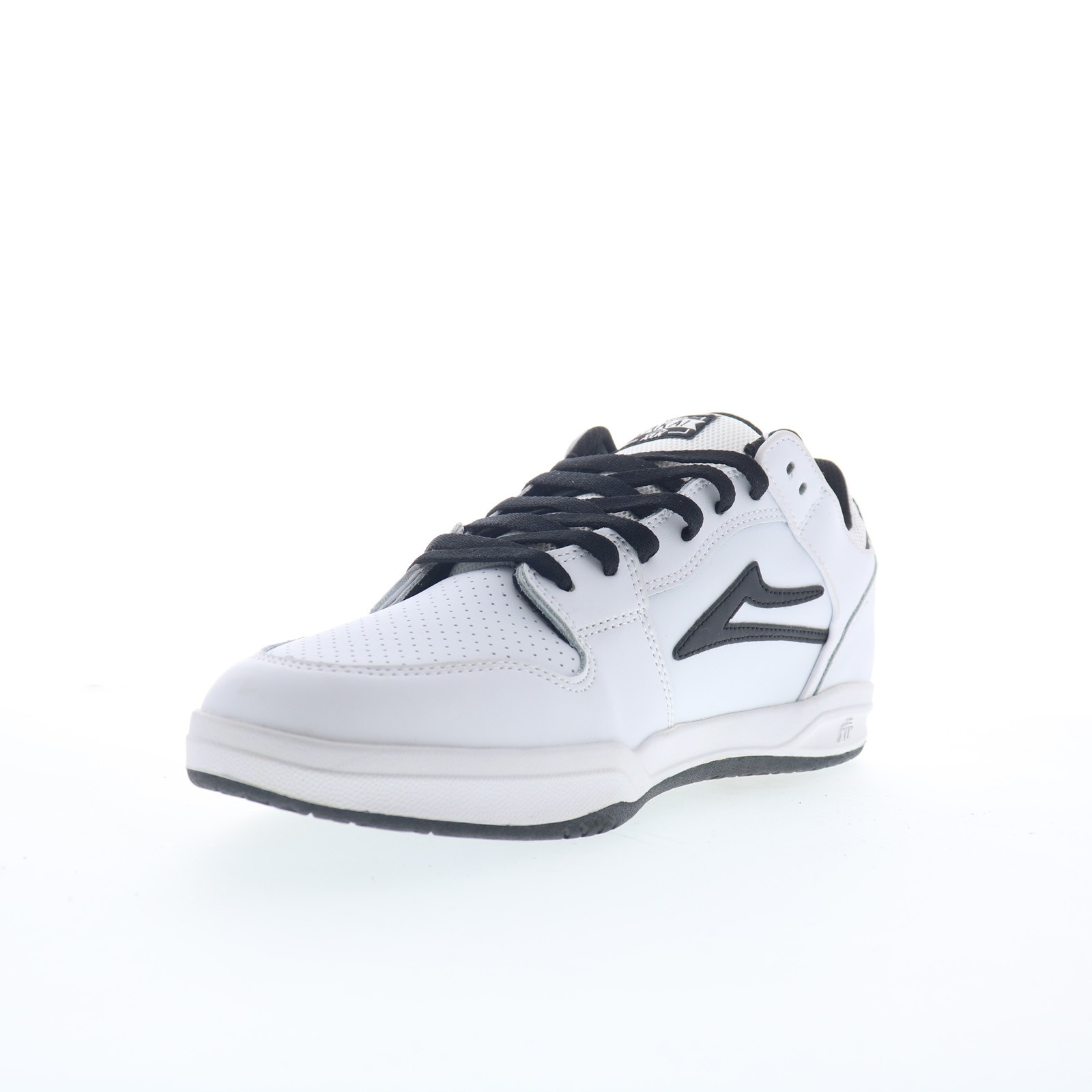Lakai Telford Low Mens White Leather Lace Up Skate Inspired Sneakers Shoes
