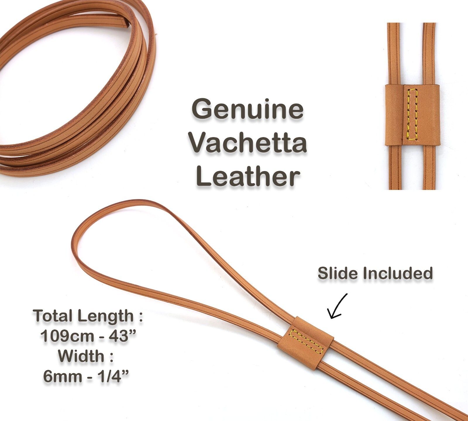 Leather Drawstring Cord replacement w/cinch for NOE PM GM Montsouris bag handbag
