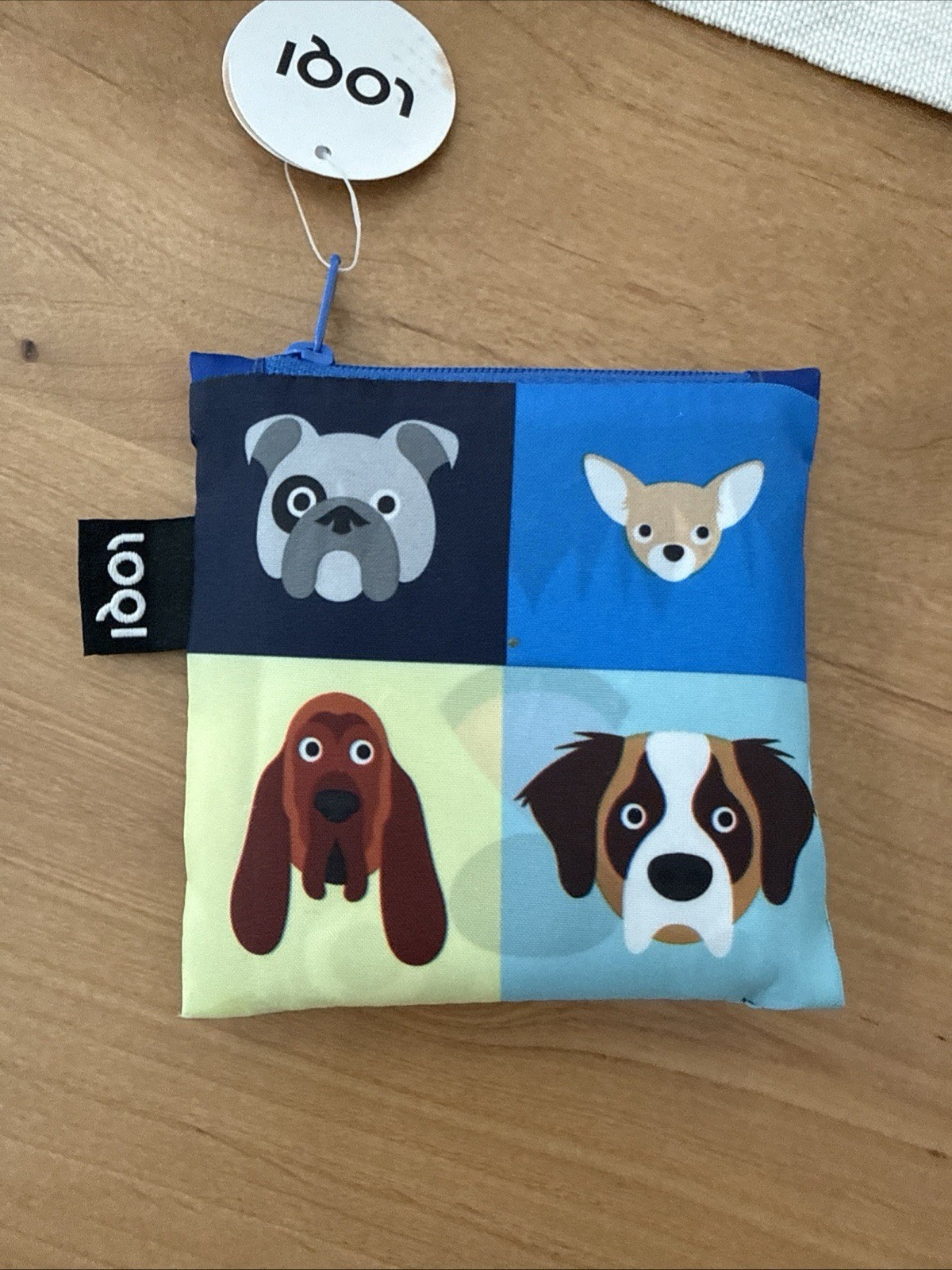 LOQI STEPHEN CHEETHAM Dogs Recycled Bag