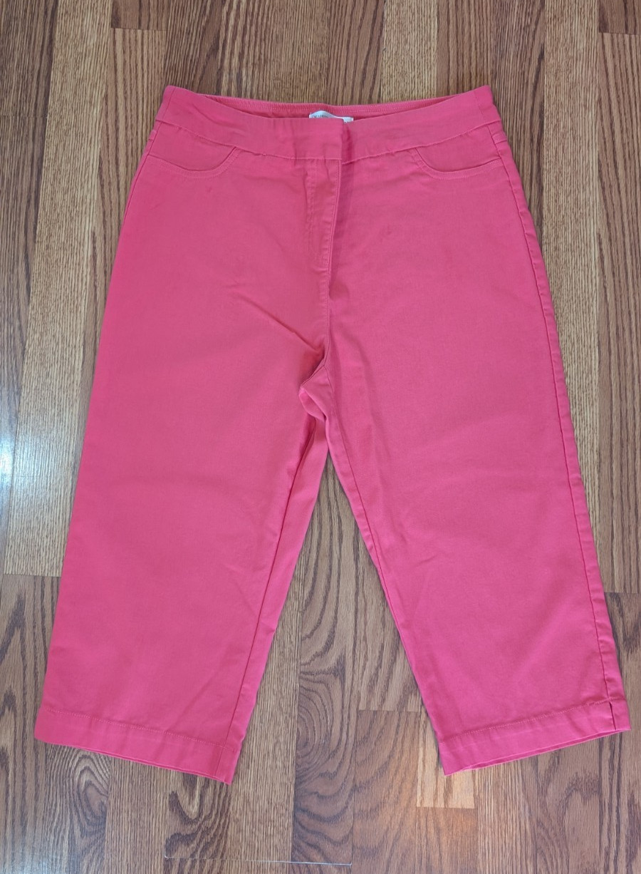 Draper’s & Damons Salmon Pink Pull-on Pants Stretch Rayon Nylon Span PL Perfect!