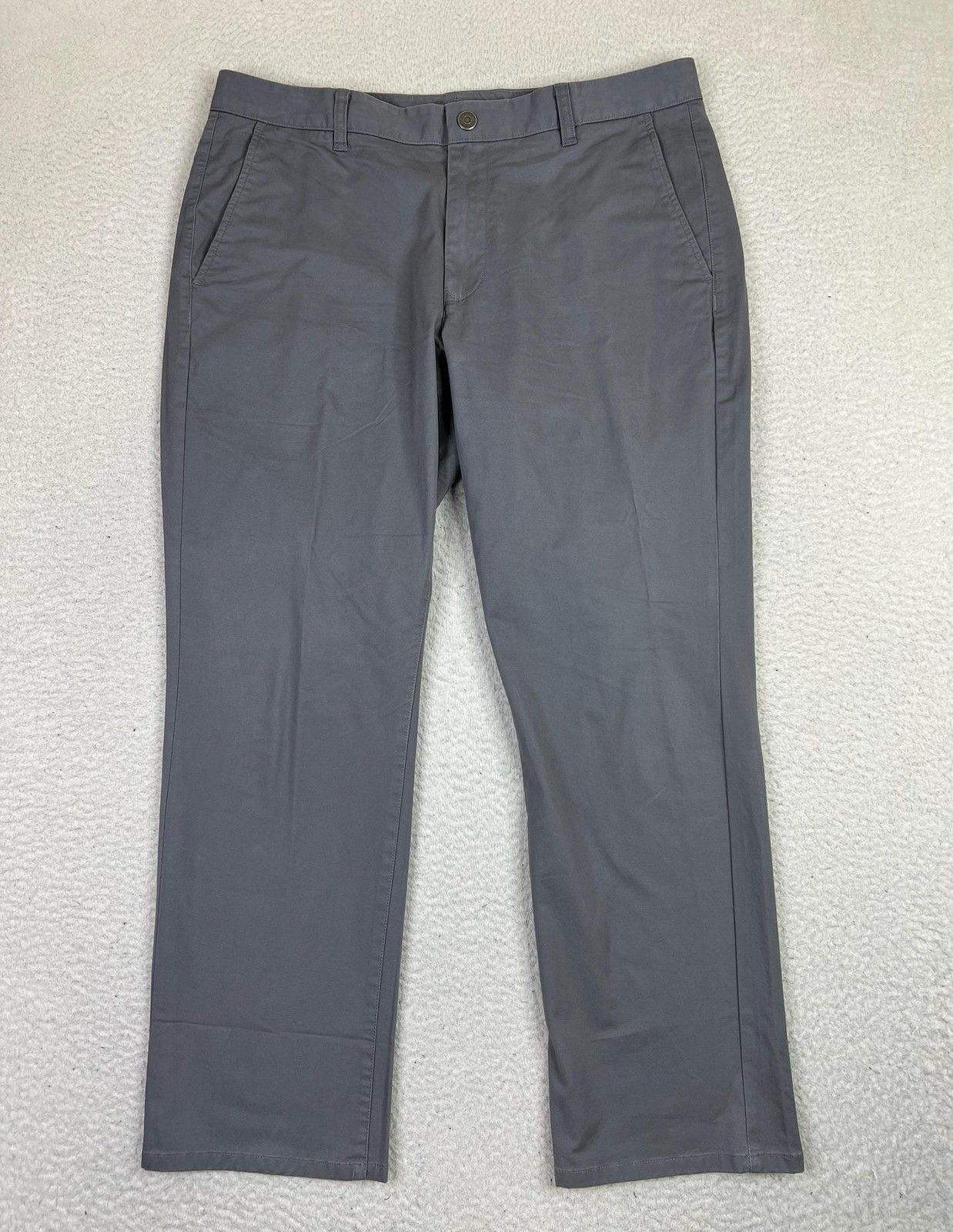 Bonobos Pants Mens 36×30 Gray Straight Fit Chino Stretch Casual Office Dressy