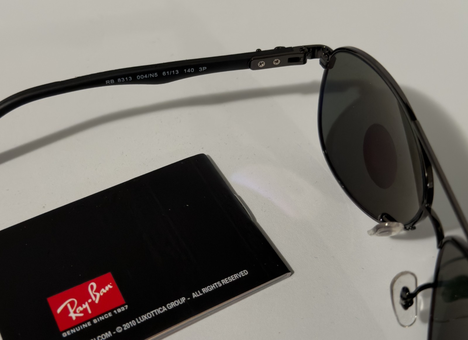Ray-Ban RB8313 Gunmetal Green Aviator Sunglasses Unisex Ships Today